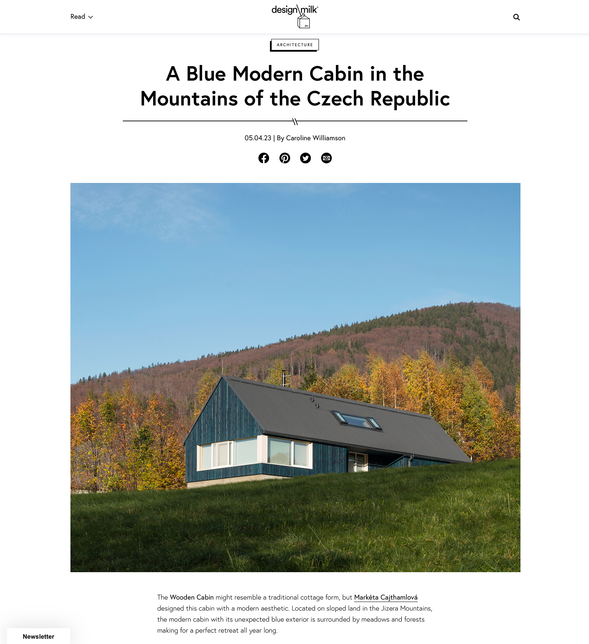 https://design-milk.com/a-blue-modern-cabin-in-the-mountains-of-the-czech-republic/