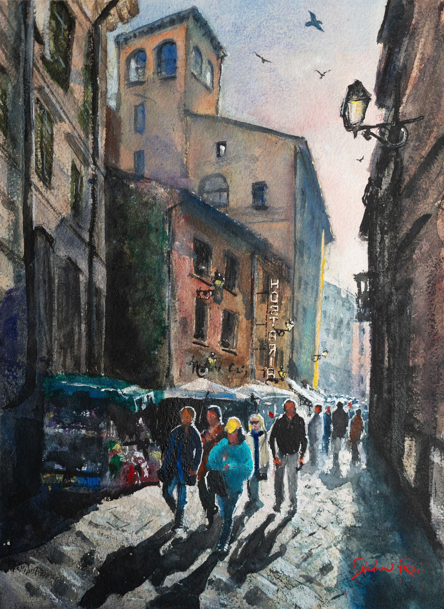 At the Piazza Market - Rome