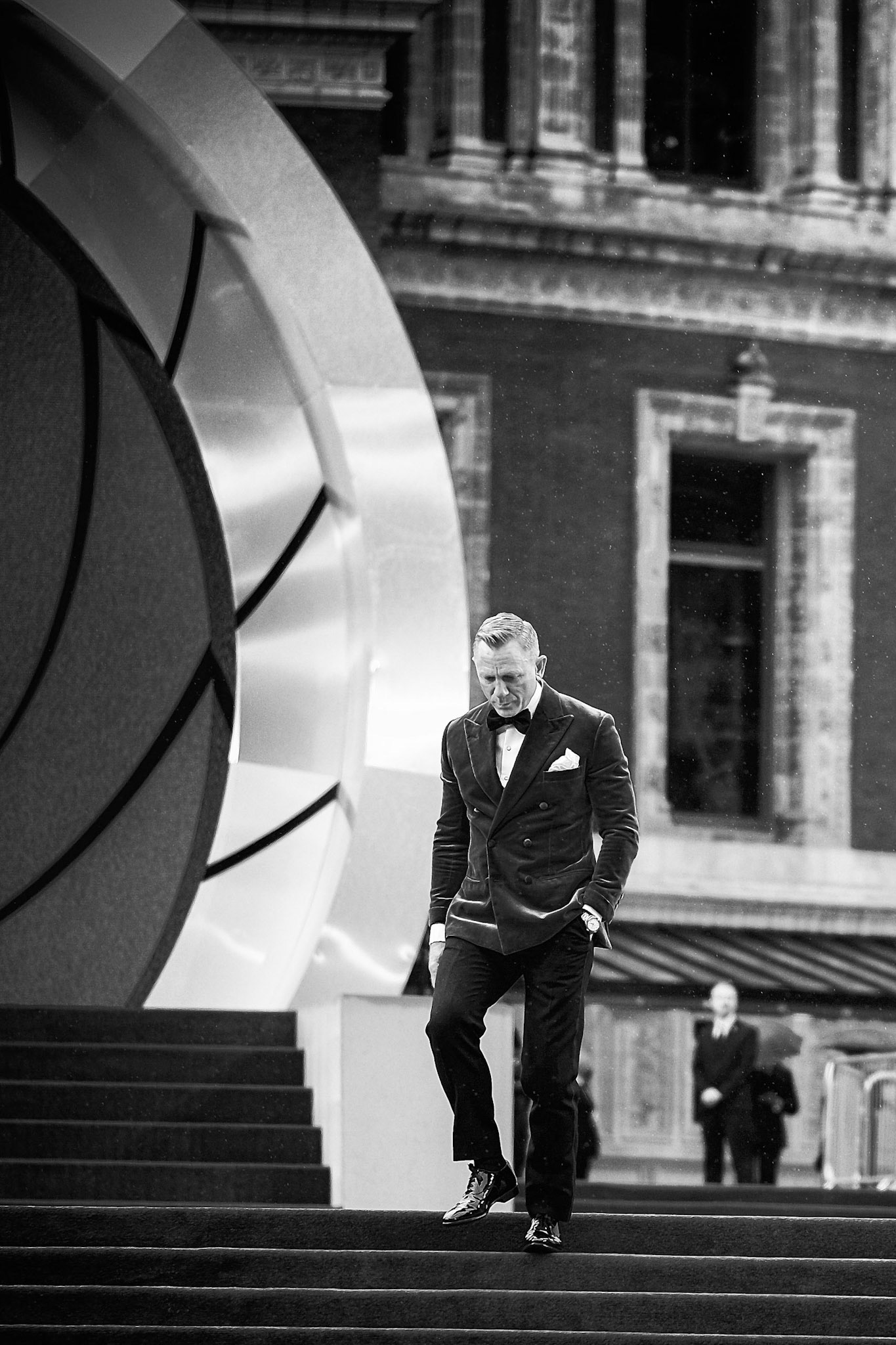 Daniel Craig attends the World Premiere of No Time To Die on Tuesday 28 September 2021 at Royal Albert Hall, London. Editors Note: Picture converted to monochrome. Picture by Julie Edwards/LFI/Avalon. All usages must be credited Julie Edwards/LFI/Avalon.