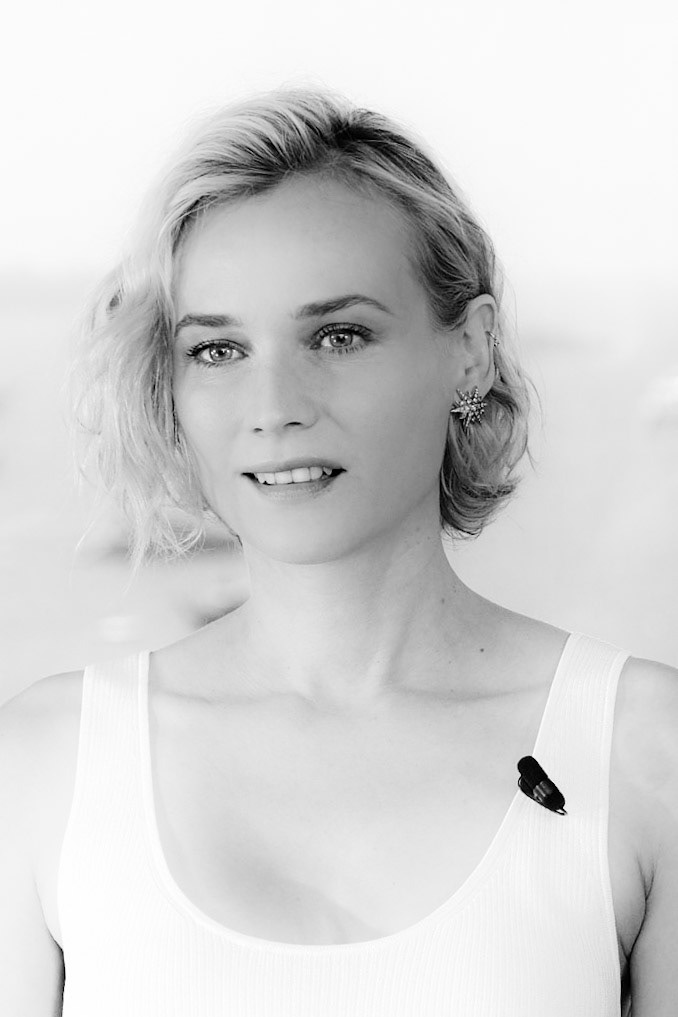 Diane Kruger at KERING Women In Motion talk Photocall during the 70th Cannes Film Festival at the Palais des Festivals. Cannes, France - Wednesday May 24, 2017. Editors Note: This Image has been converted to monochrome.