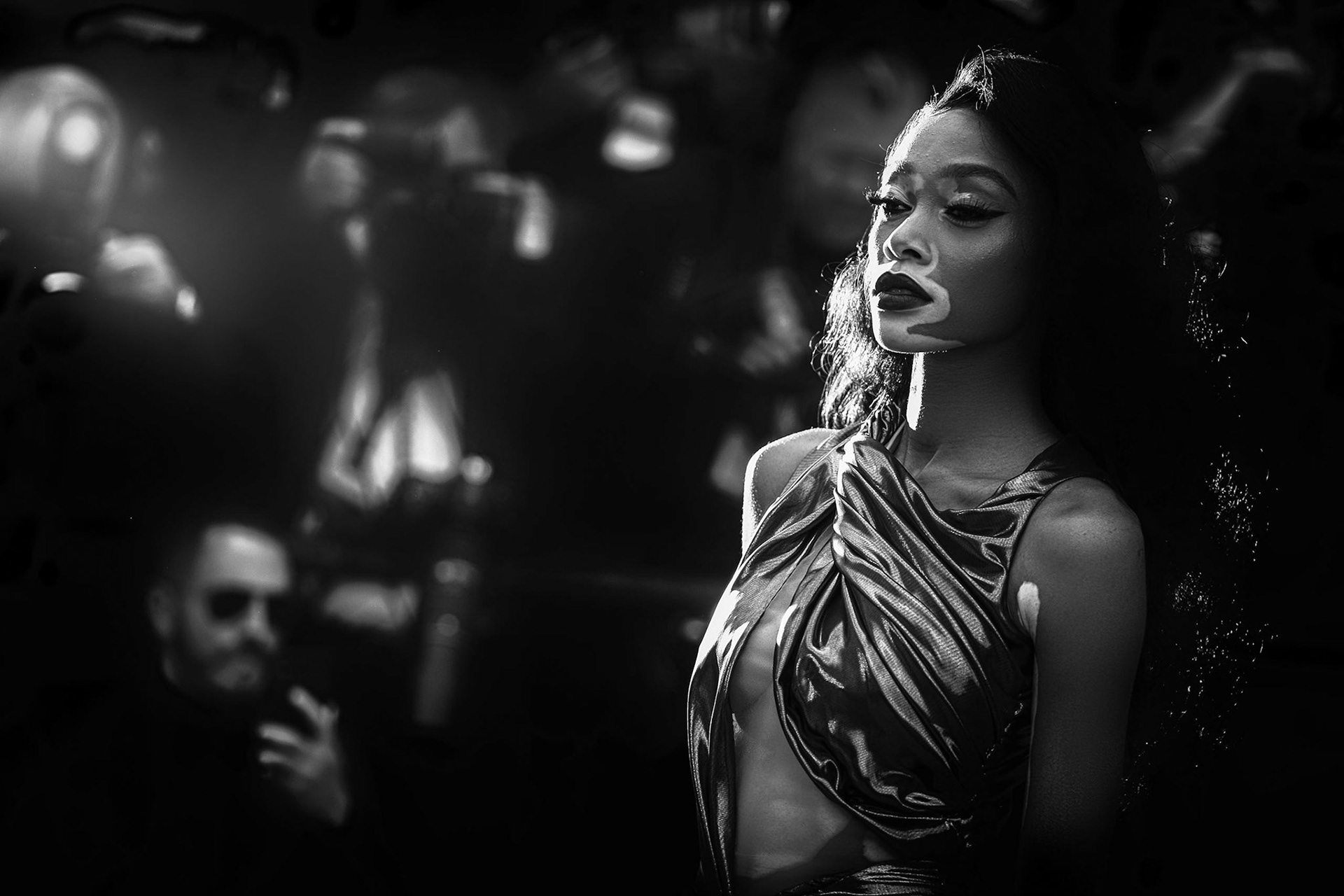 Winnie Harlow on the 'Solo : A Star Wars Story' Red Carpet on Tuesday 15 May 2018 as part of the 71st International Cannes Film Festival held at Palais des Festivals, Cannes. Pictured: Winnie Harlow. Picture by Julie Edwards/LFI/Avalon.