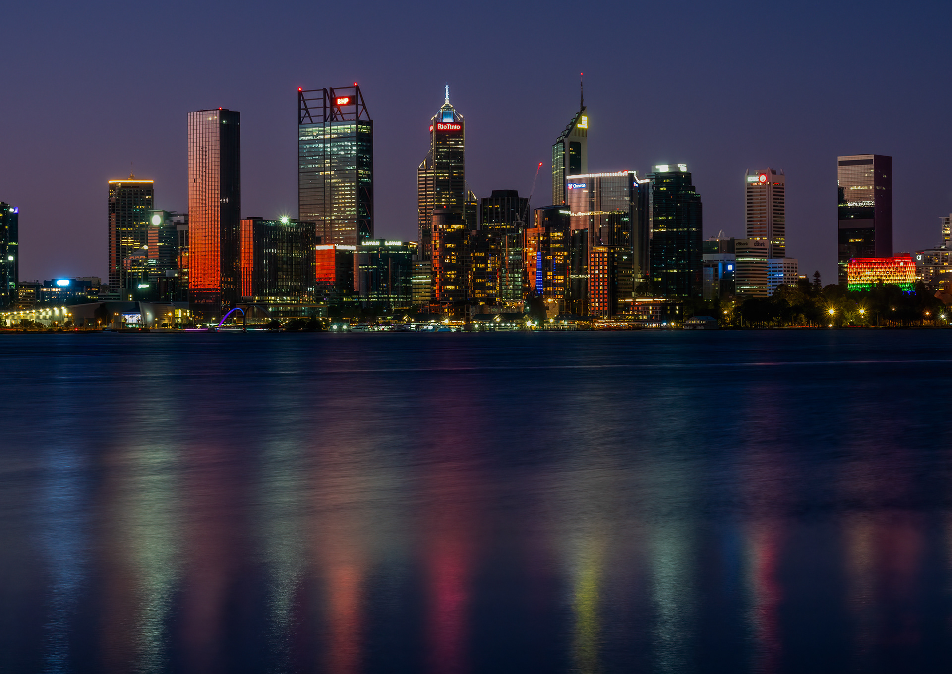 Perth at dusk