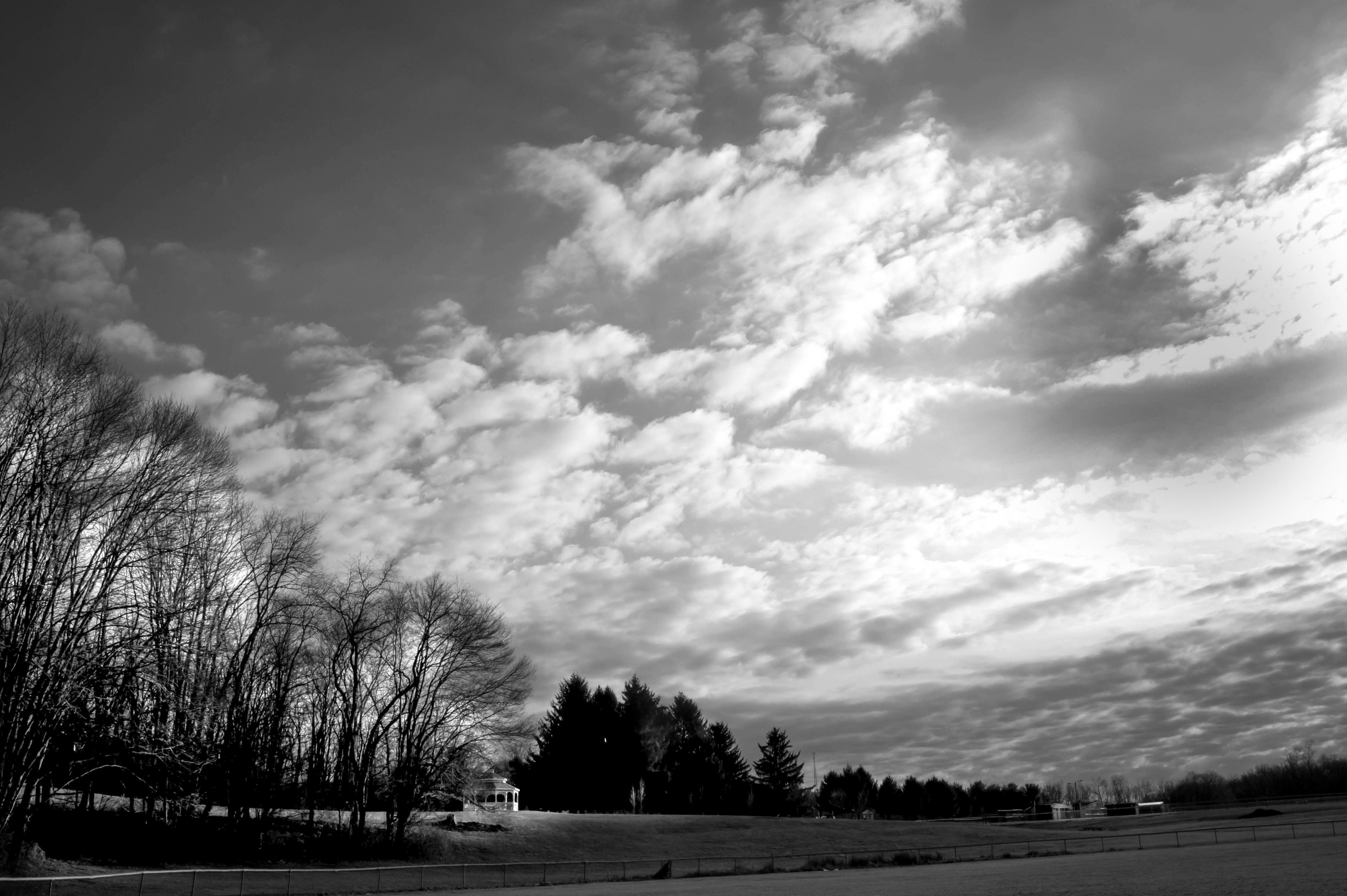 Clouds over the gazebo