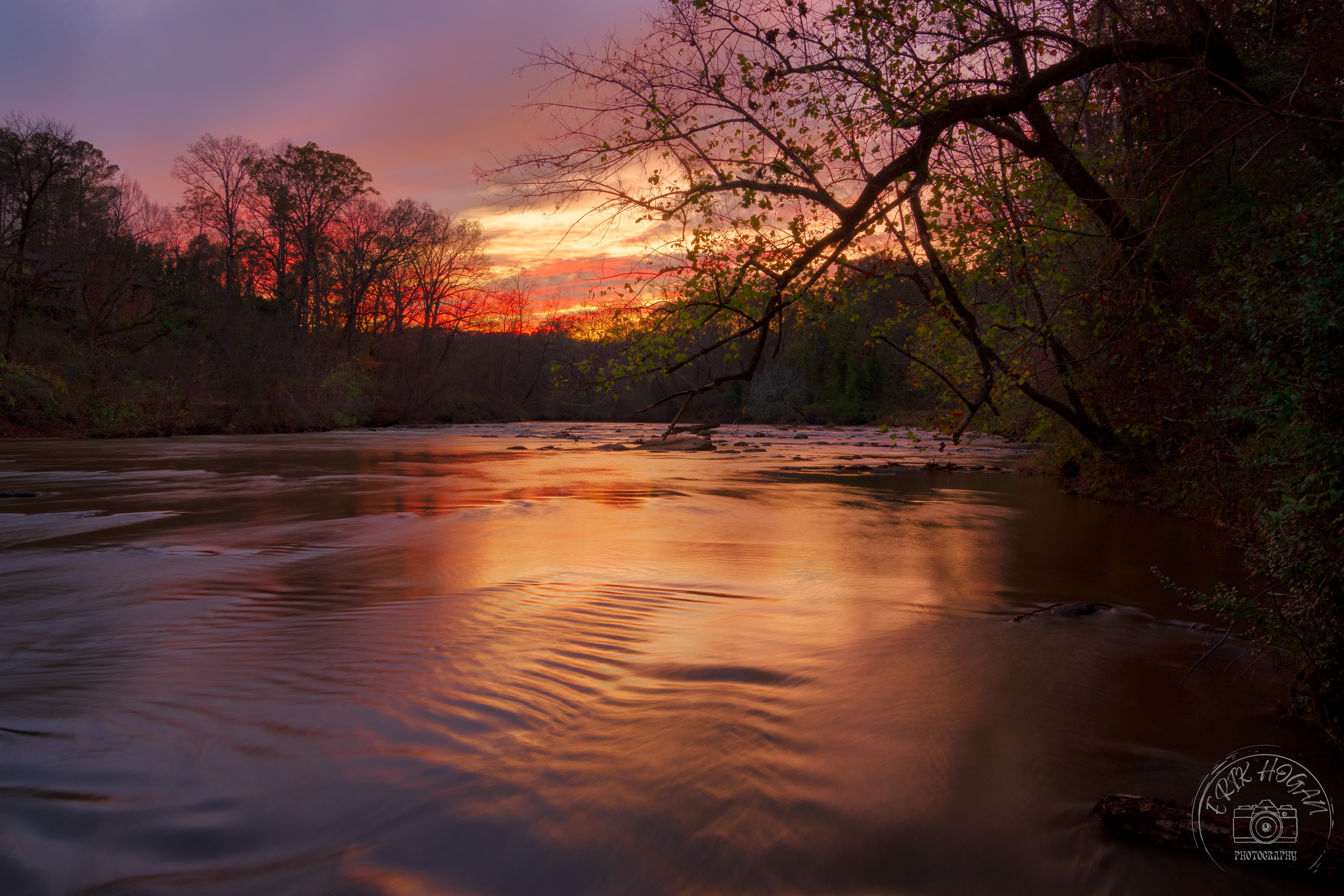 Middle Oconee River Sunset November 2022