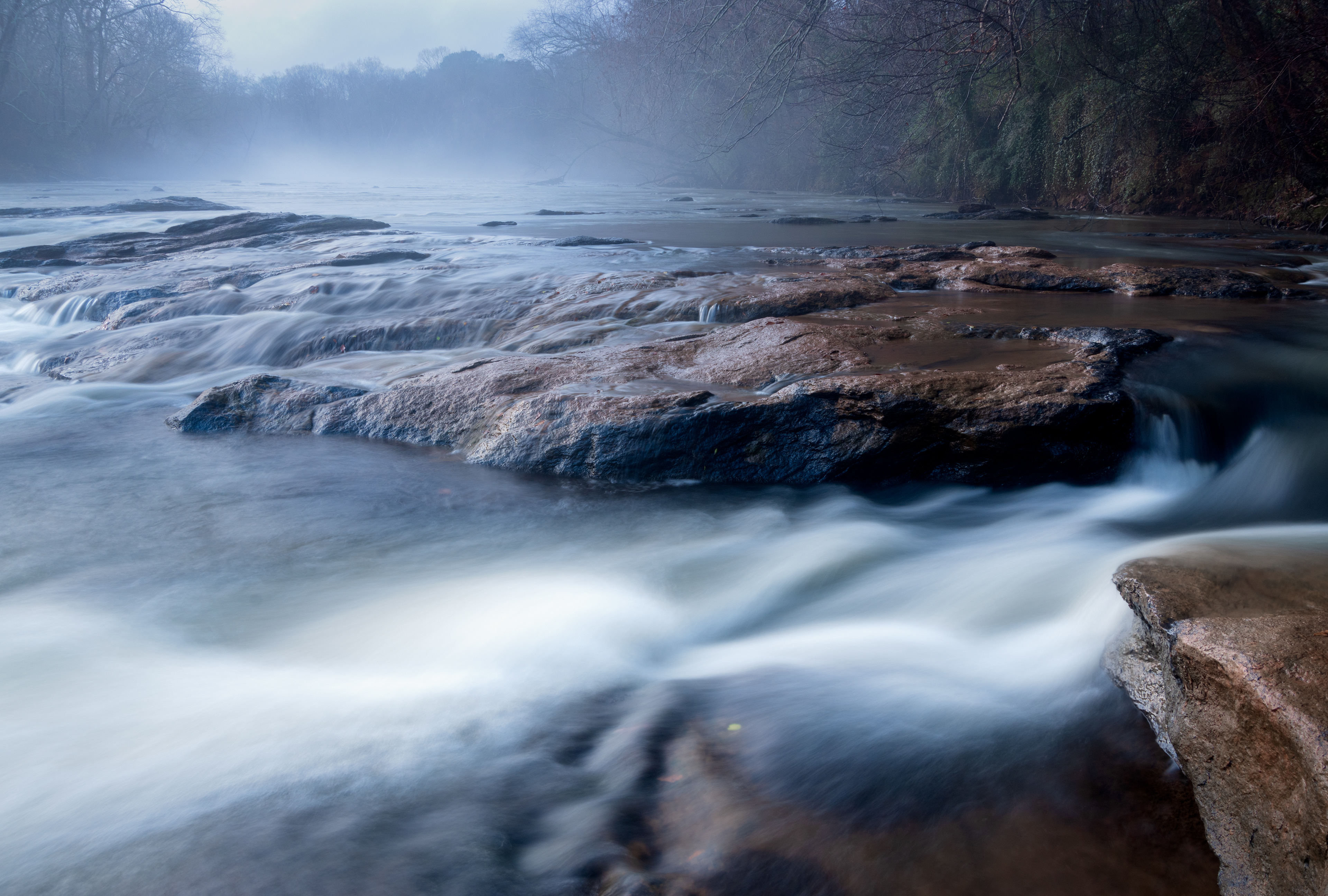 Middle Oconee River at Ben Burton Park December 2021