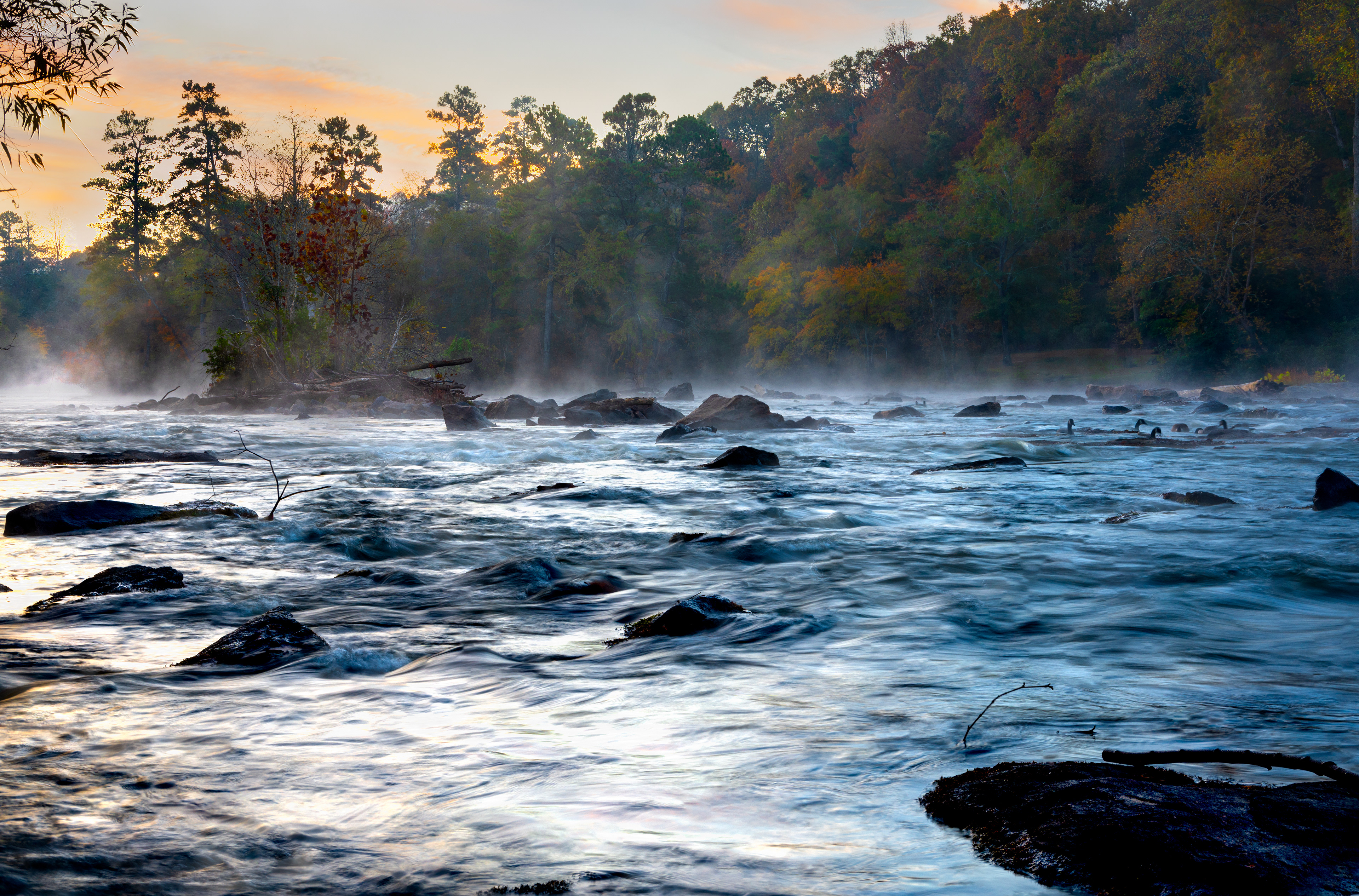 Oconee River Sunrise at Ben Burton Park November 2021