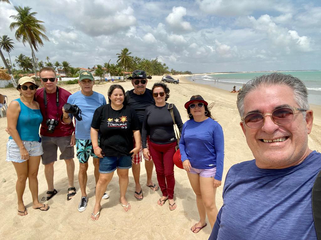fotoclubistas na praia de pititinga