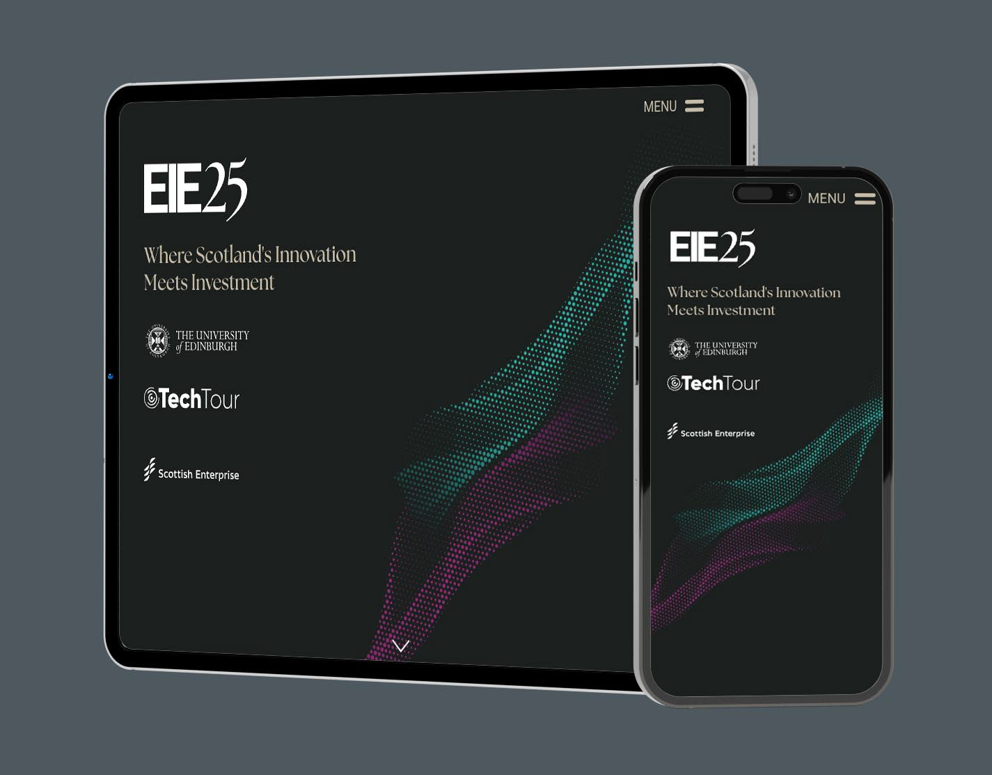 Event brochure, responsive mobile design