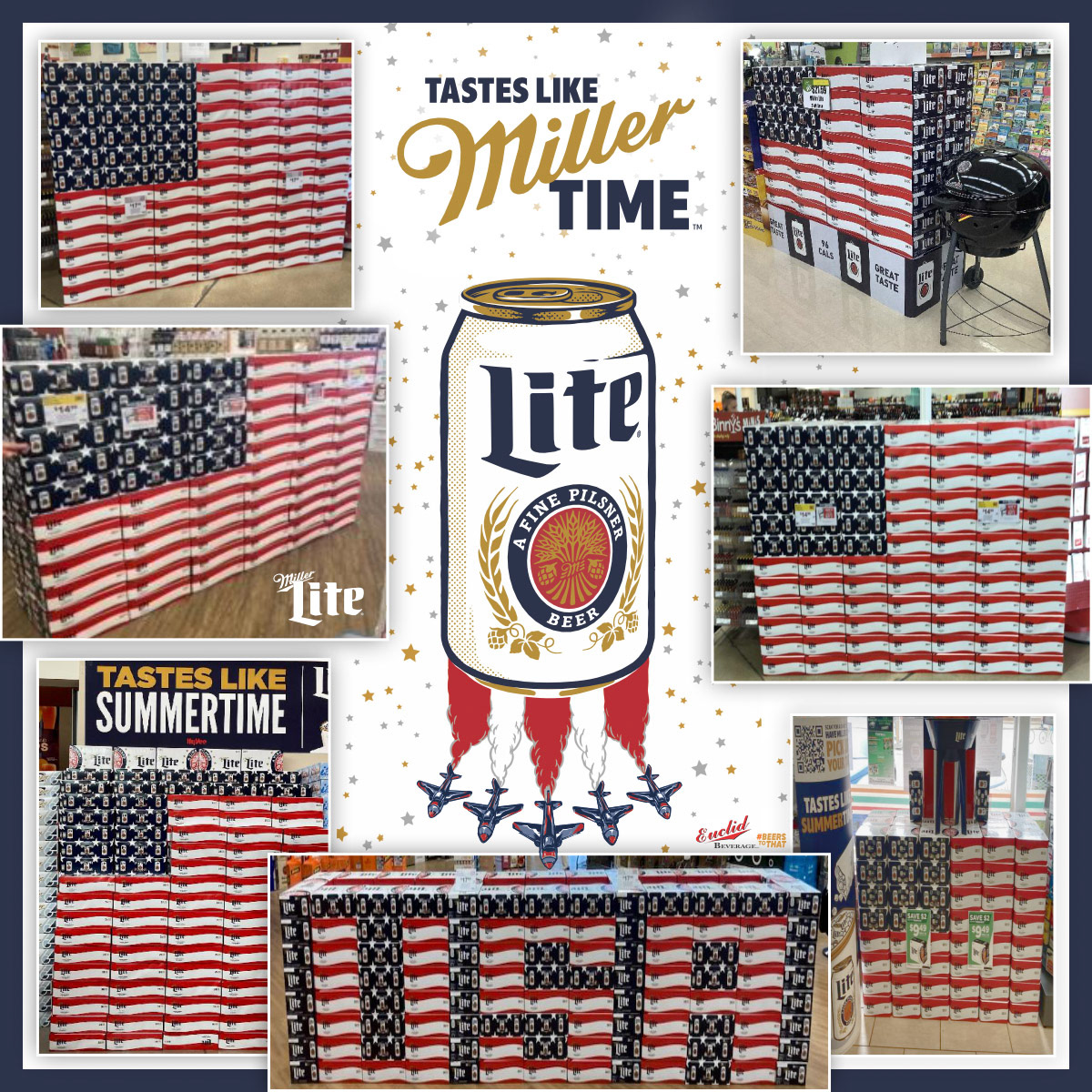 July 4th Miller Lite Displays
