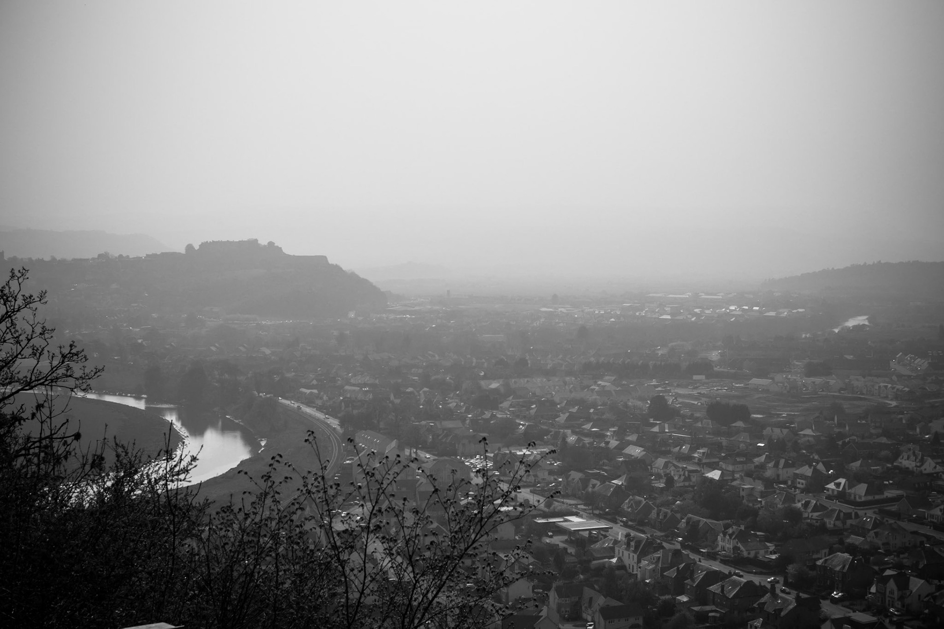 View of Stirling from Wallace Monument