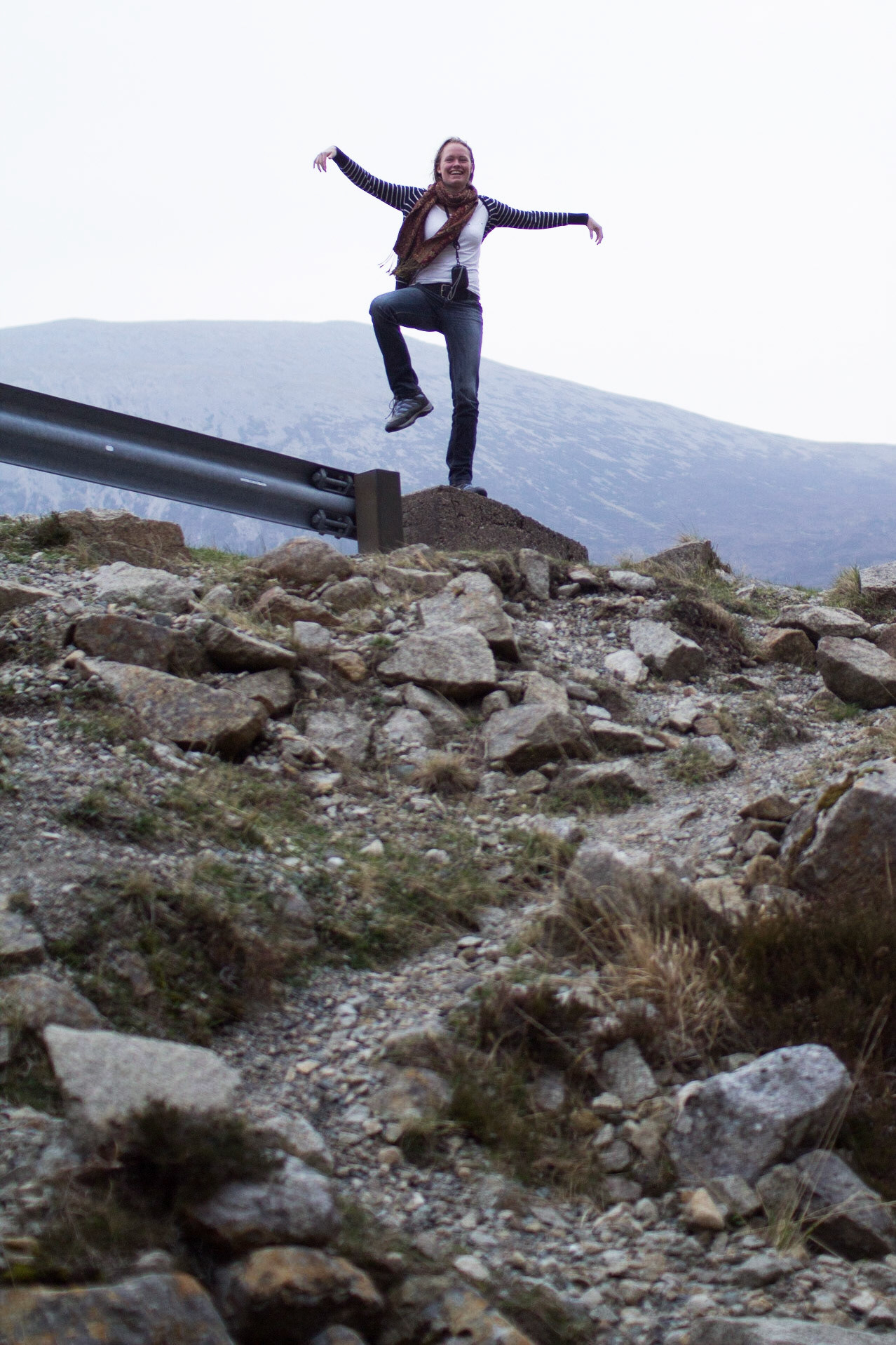 Alice domonstrates the crane kick