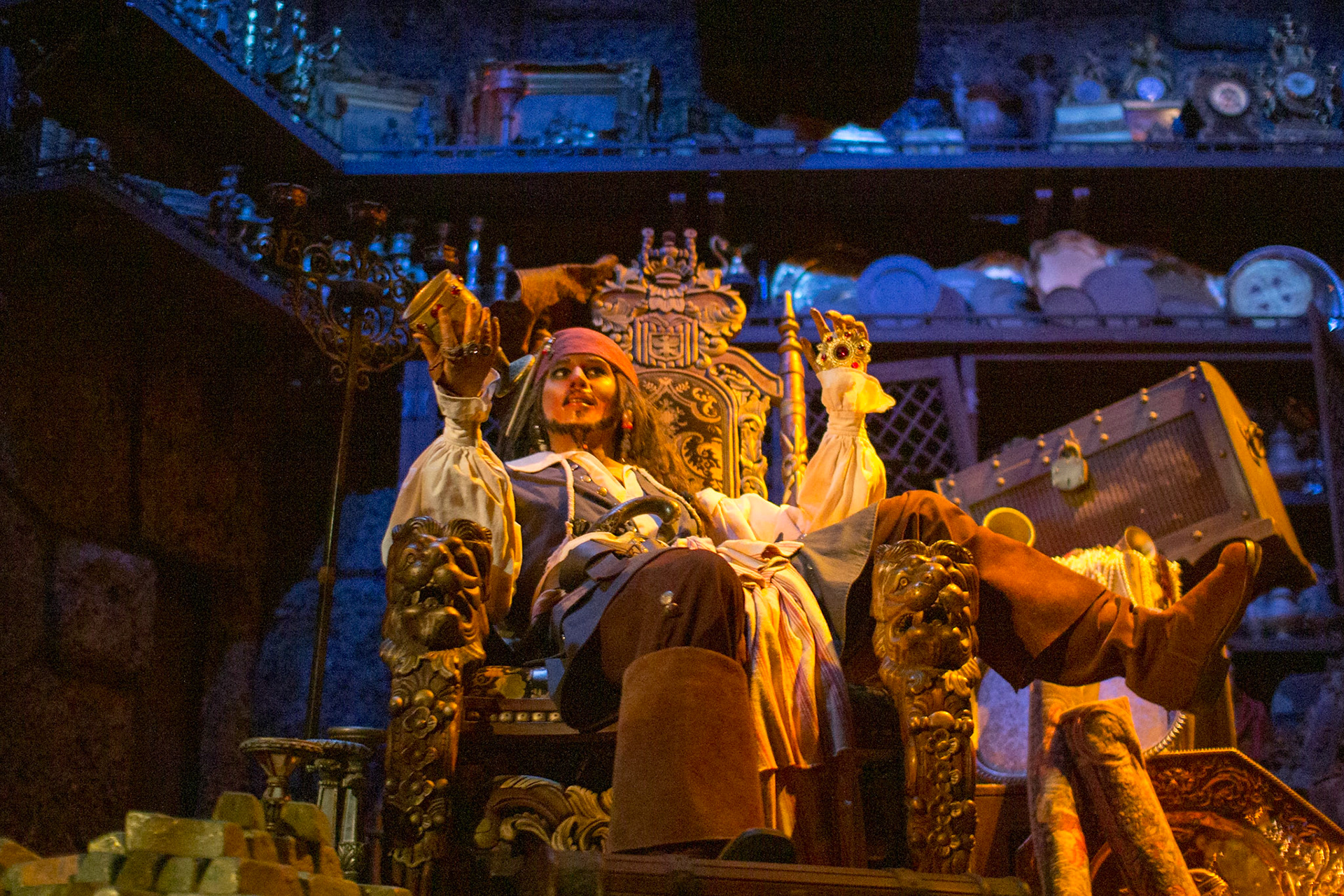 Pirates of the Caribbean ride at Disneyland