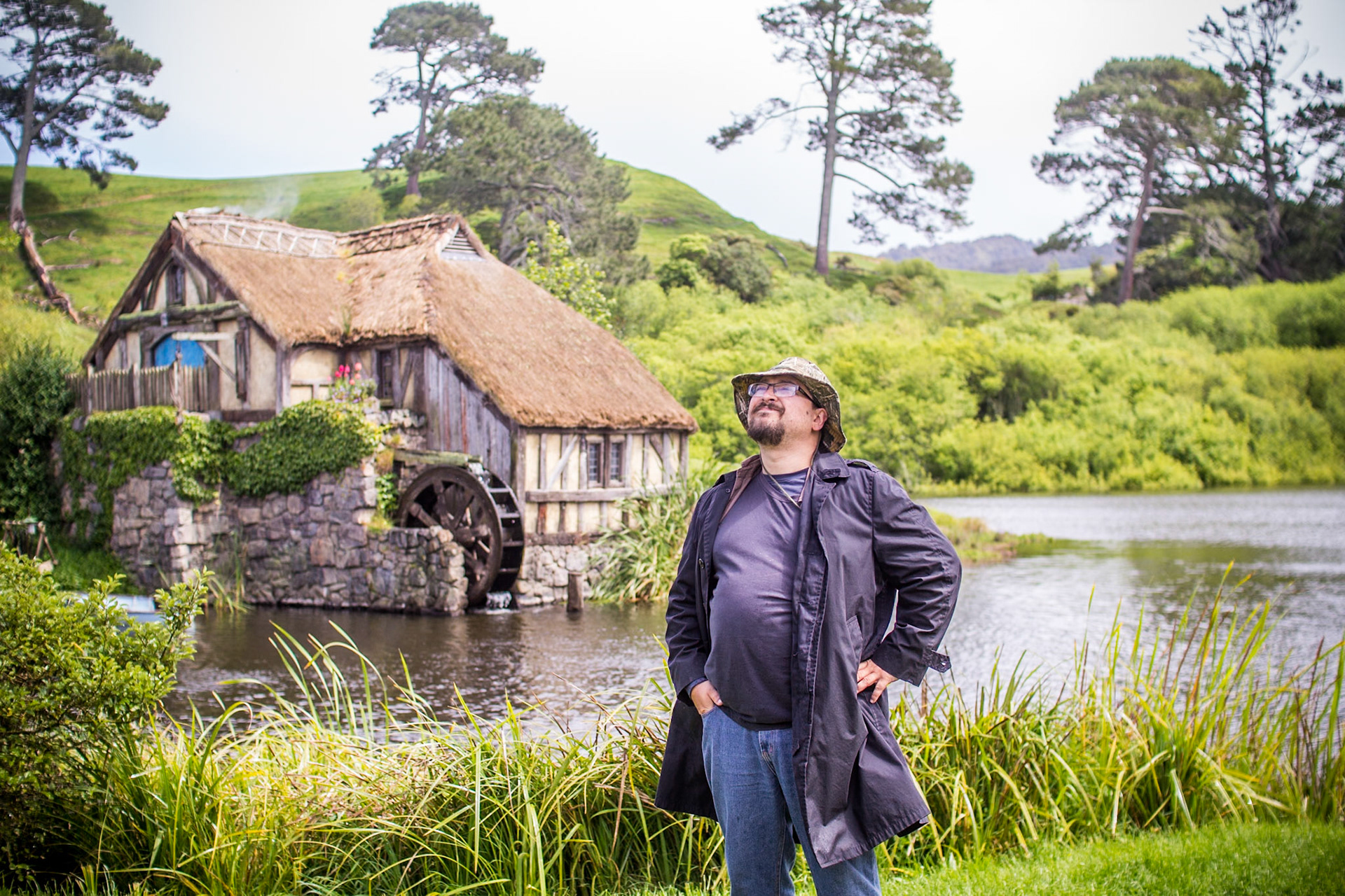 T by the water wheel