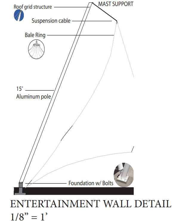 Entertainment wall detail