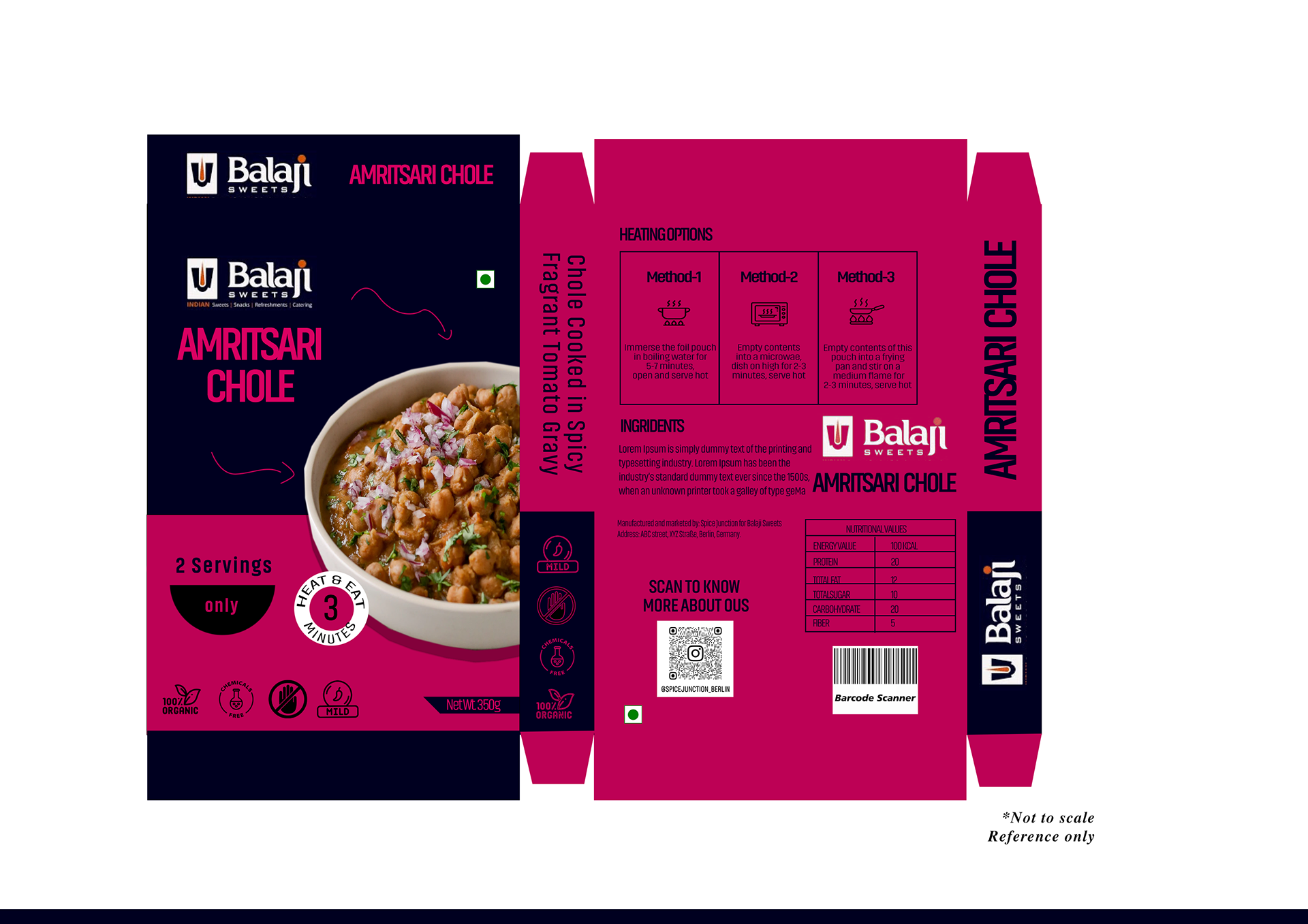 Balaji Amritsari Chole Packaging