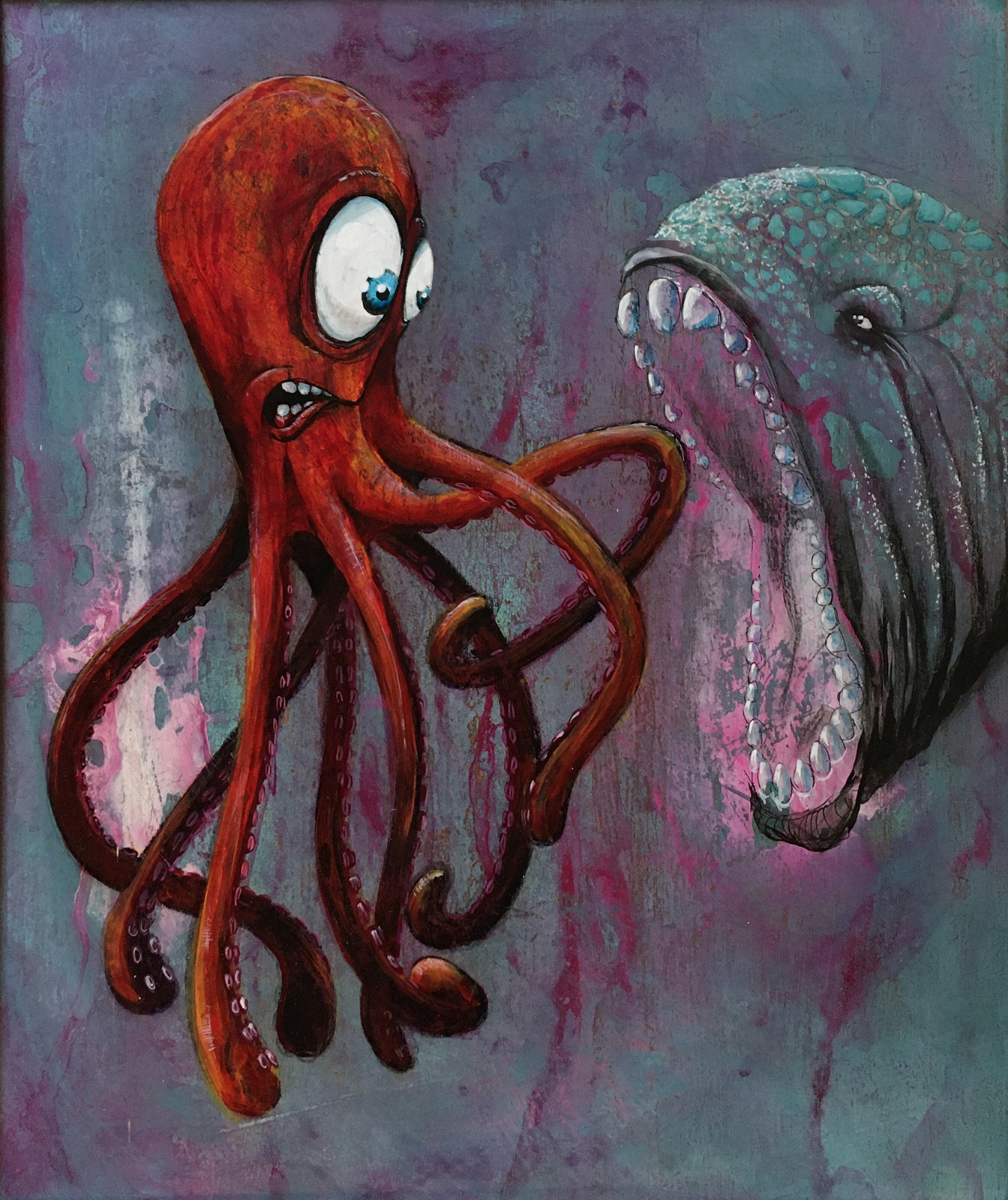 Oktopus vs. Fisch