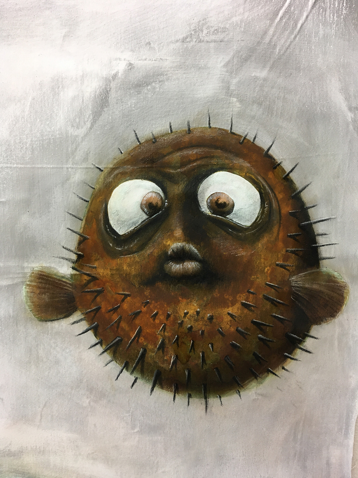 ATME // Acryl, Transferdruck auf Holz // 22cm x 29cm