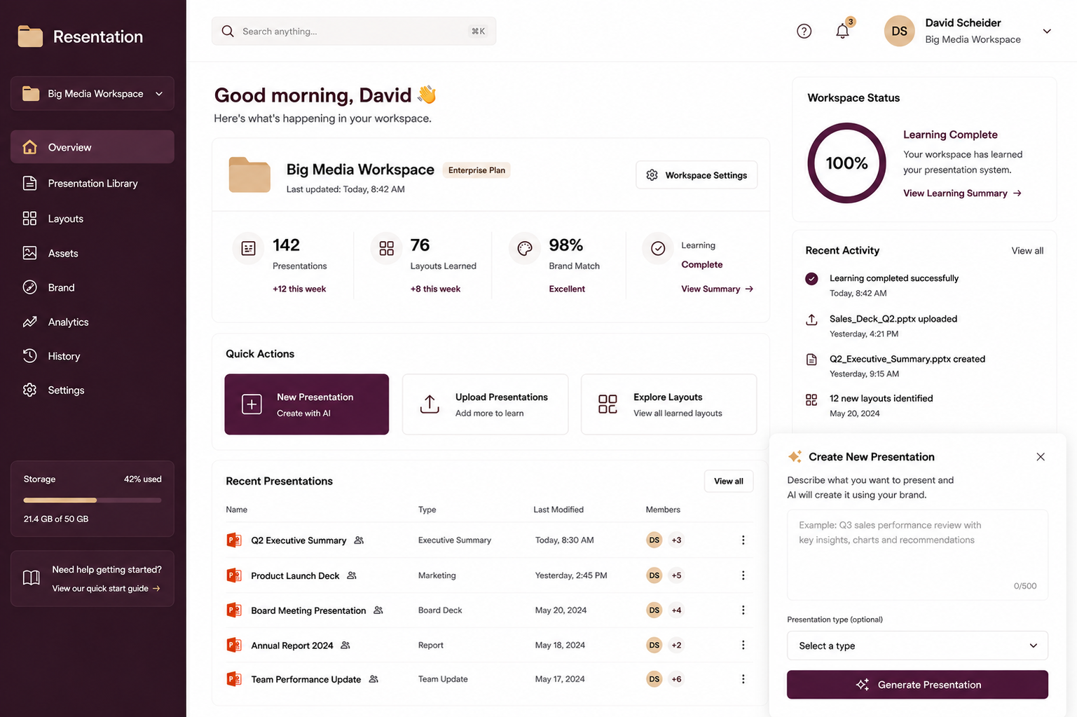 Web App Mockup Presentation