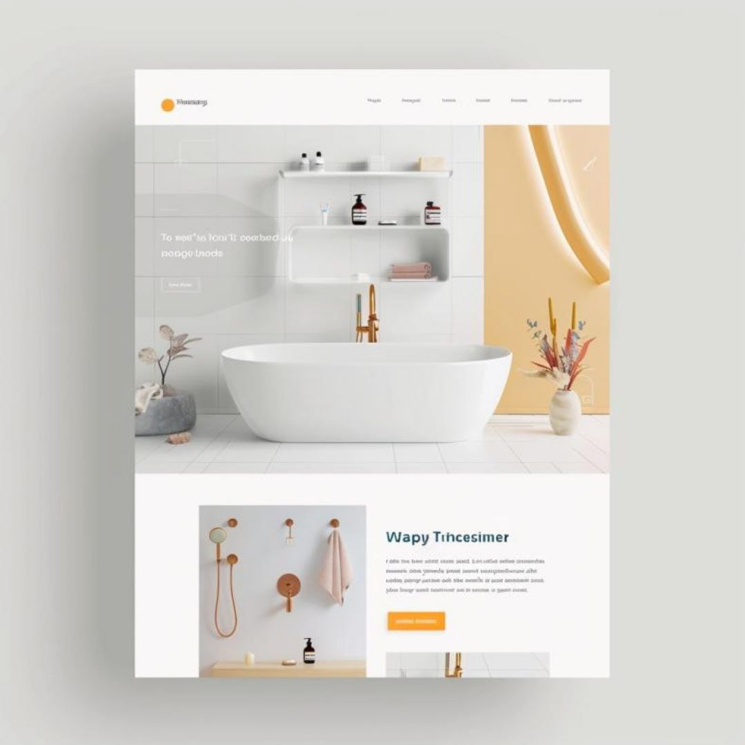 Create a landing page for a plumbing company, simple bright branding..
