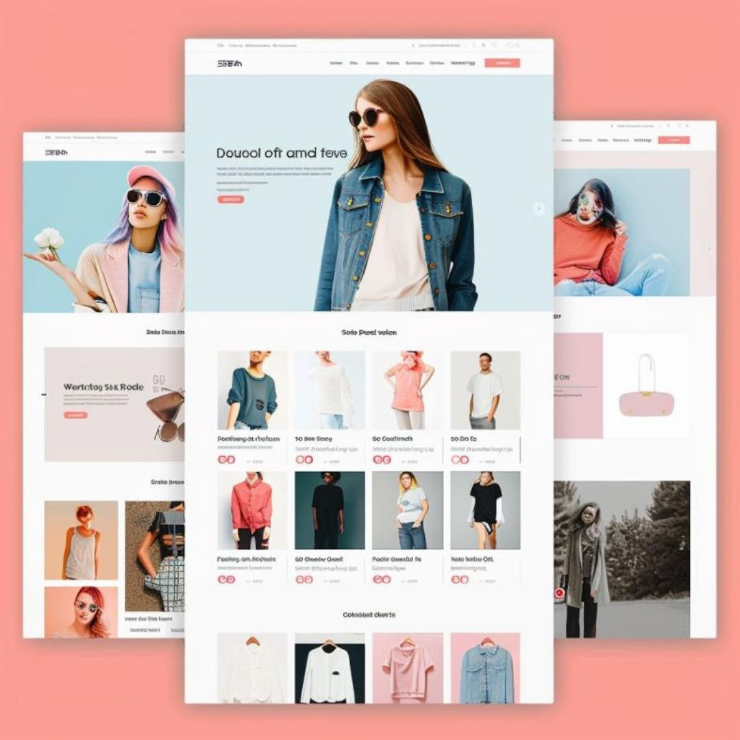Create a website page design for a casual fashion brand targeting young and active women. The page uses bright and friendly colors to create an approachable atmosphere. The centerpiece is a photo of fashion items that can be enjoyed in daily life. layout and emphasizes a relaxed style.The navigation bar is intuitive and easy to use, and the brand logo is designed to be casual and friendly.The website includes a section featuring user reviews and styling ideas.Overall design aims to create a casual, pop style that young women would want to visit on a daily basis. The site has a responsive design, with an emphasis on ease of use on a variety of devices.