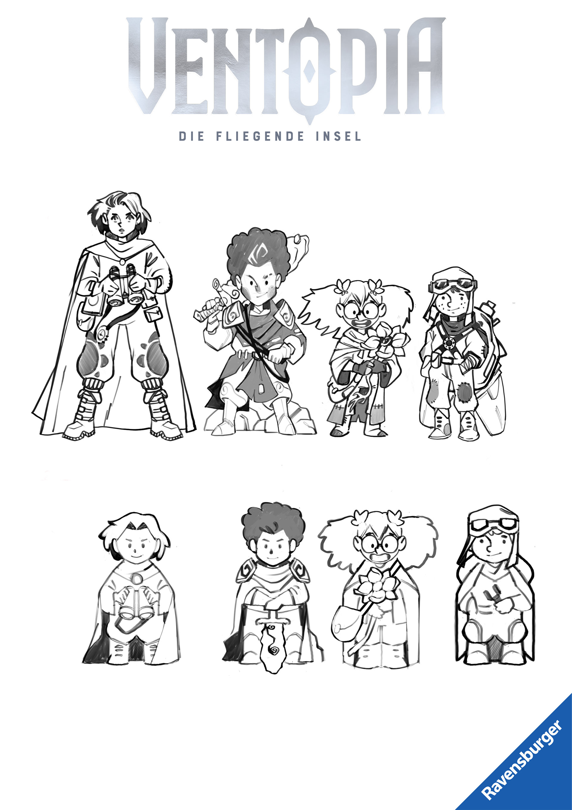 Figure Designs and Final Version for 3D