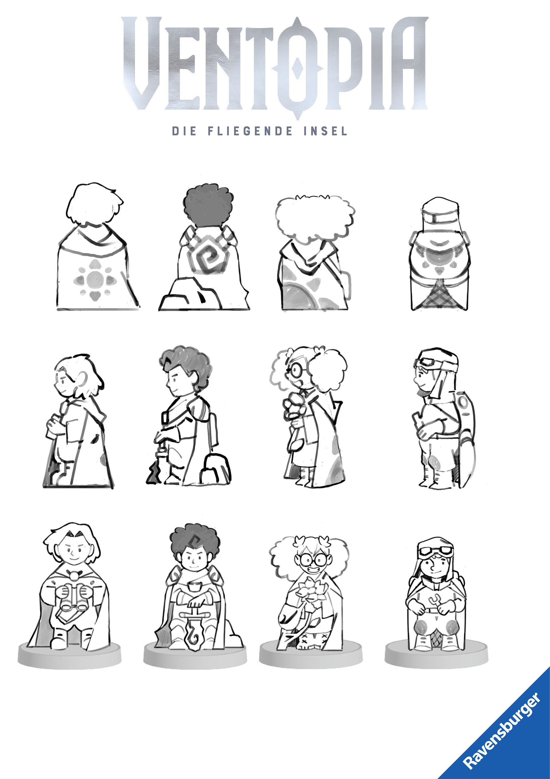 Figure turnarounds for 3D Model