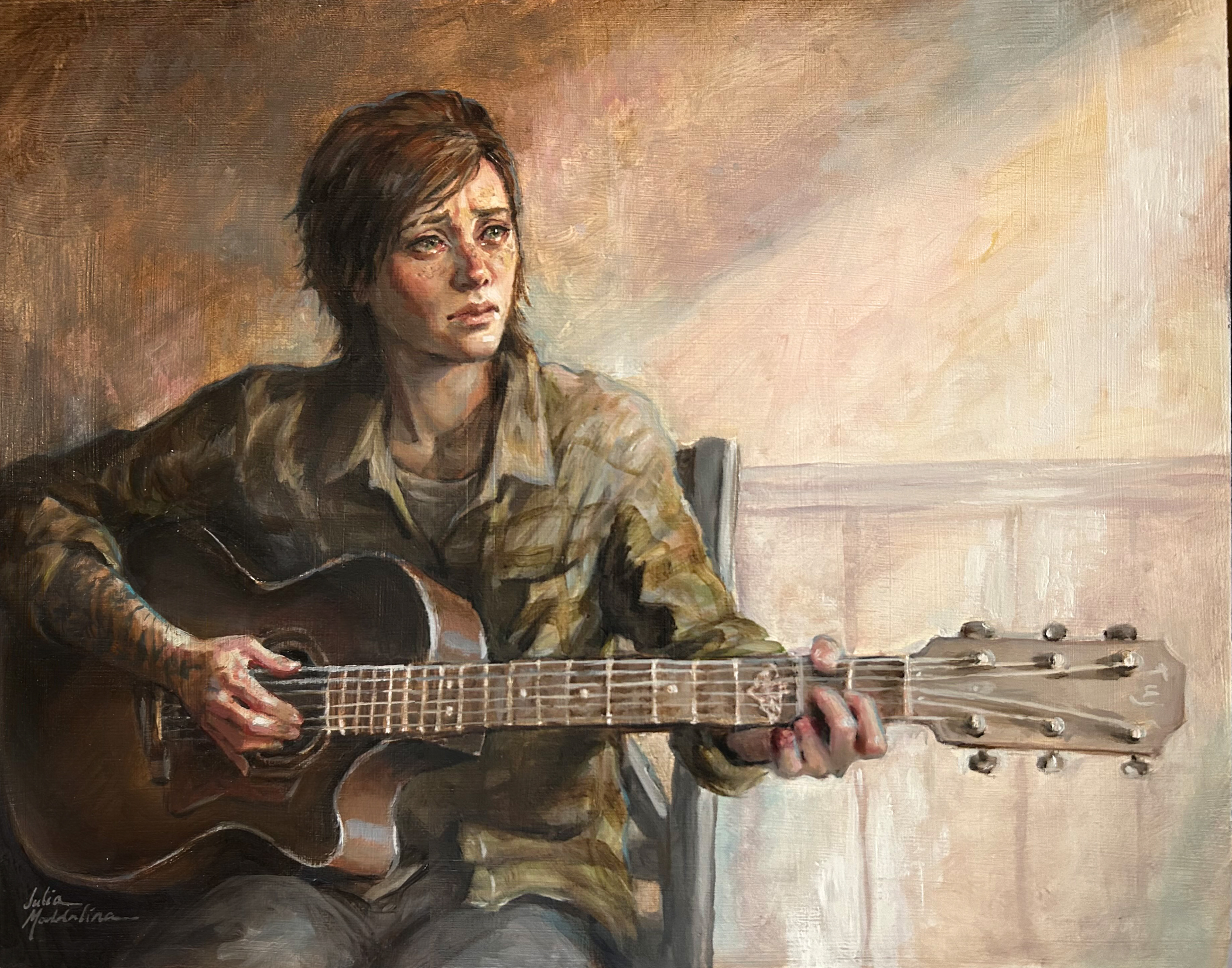 "Ellie: The Discordant Melody of Revenge", Oil on Board *Sold*