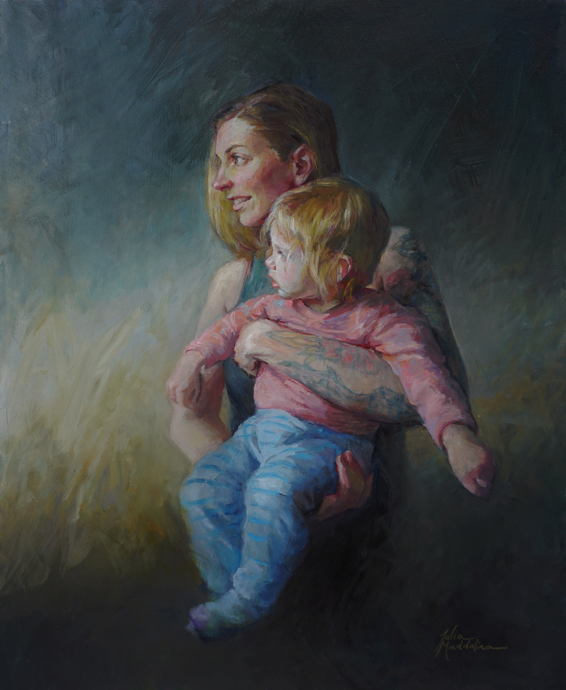 "For Whatever Lays Ahead", Oil on Board, 16x20"