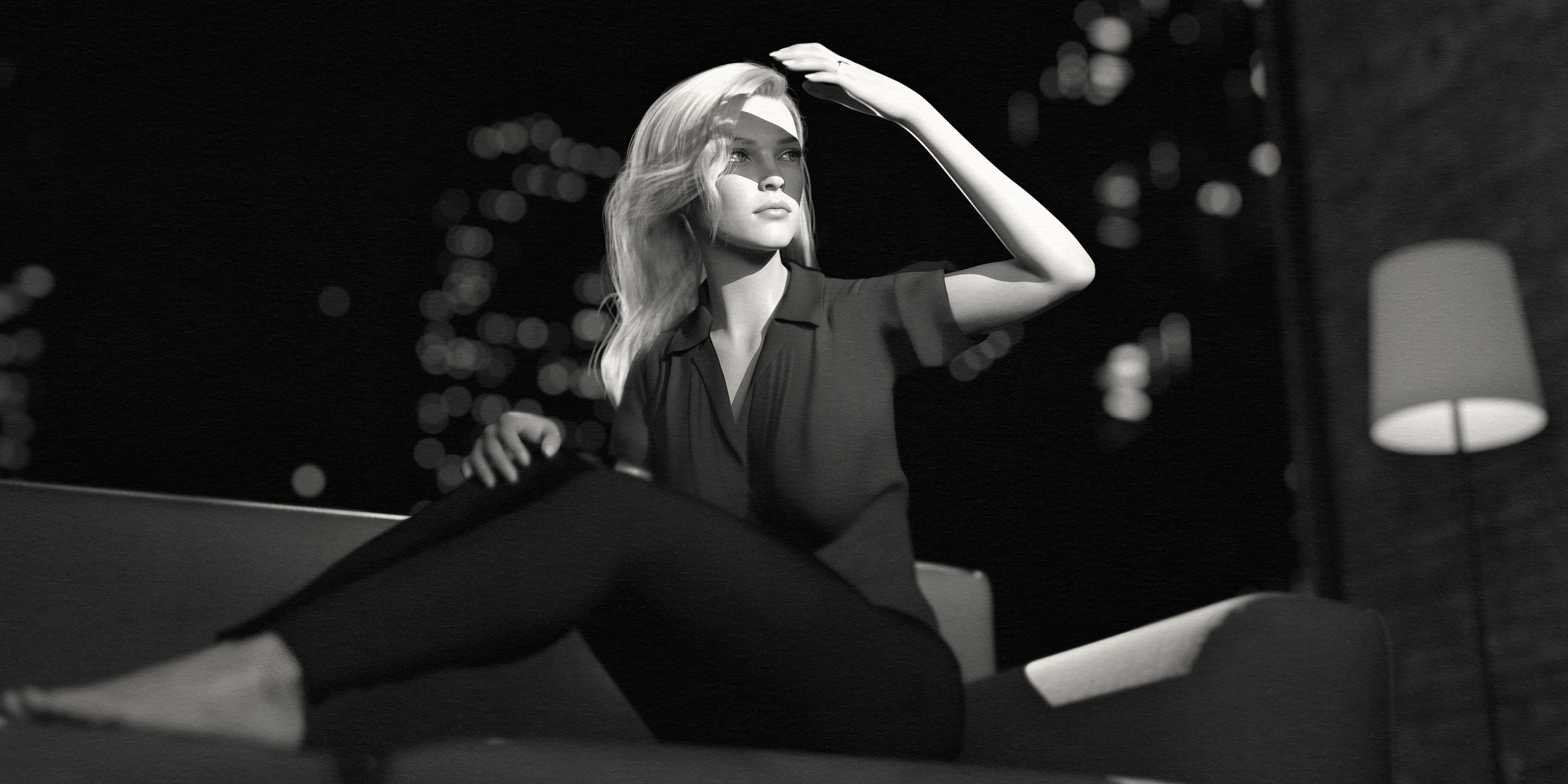 Modern Living - Digital Image by Victoria Taylor-Gore