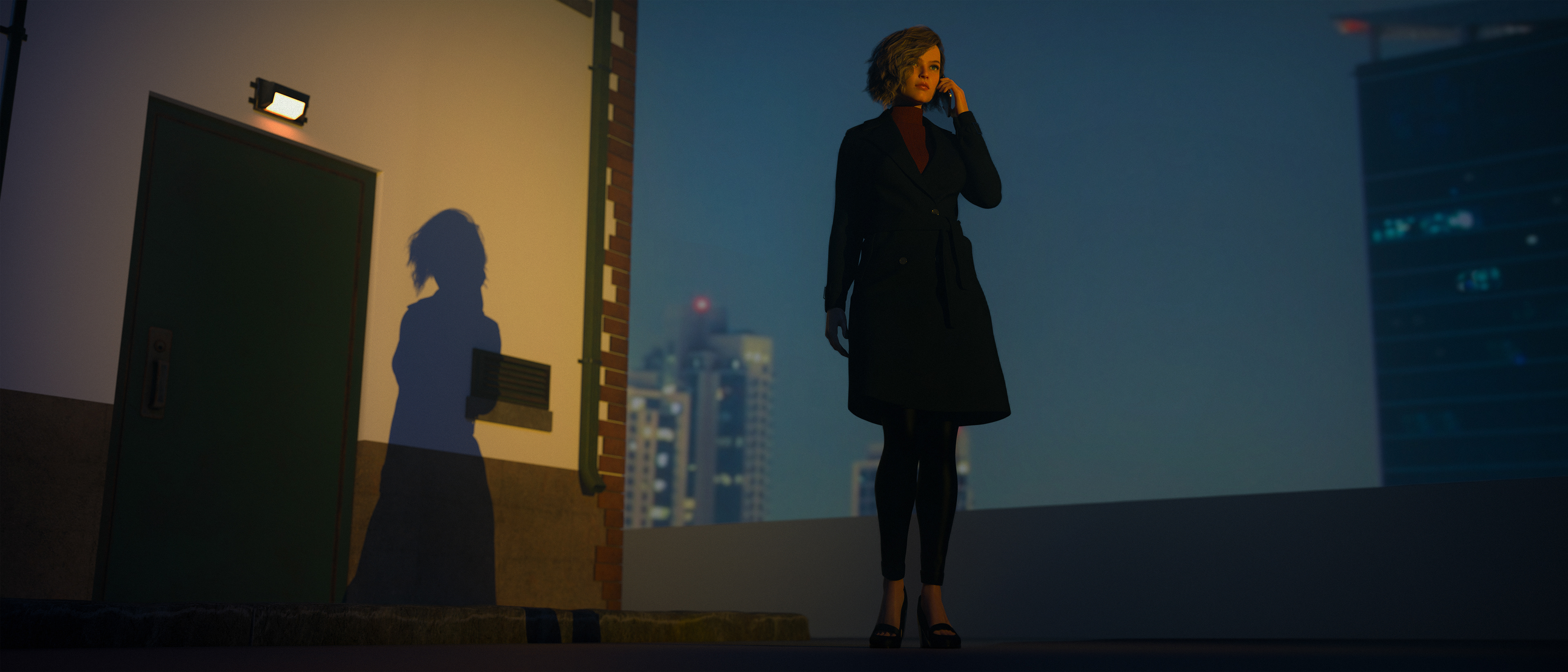 Private Call - Digital Image by Victoria Taylor-Gore