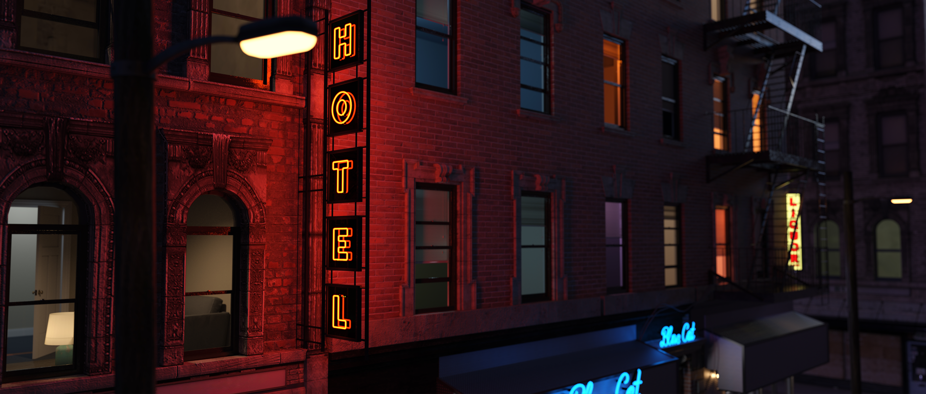 The Blue Cat - Digital Image by Victoria Taylor-Gore, 2024. I created this with Daz3d, and no AI was used. 