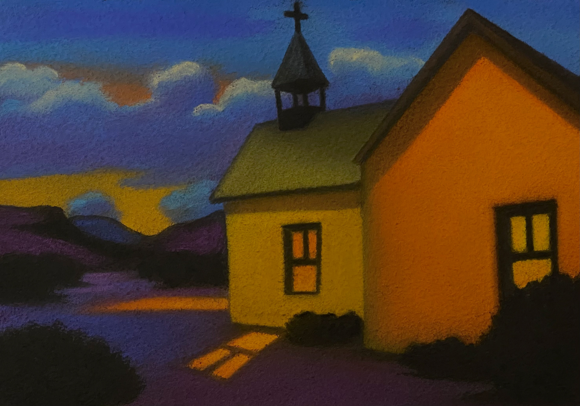 Tranquil - Soft Pastel by Victoria Taylor-Gore @ Wilder Nightingale, Taos, NM