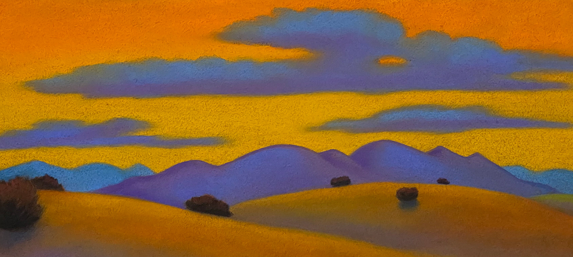 At Dawn - Soft Pastel by Victoria Taylor-Gore @ Wilder Nightingale, Taos, NM