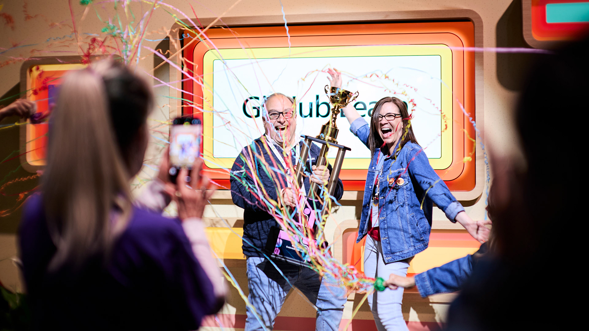 Certifcation celebration at Microsoft Build in Seattle