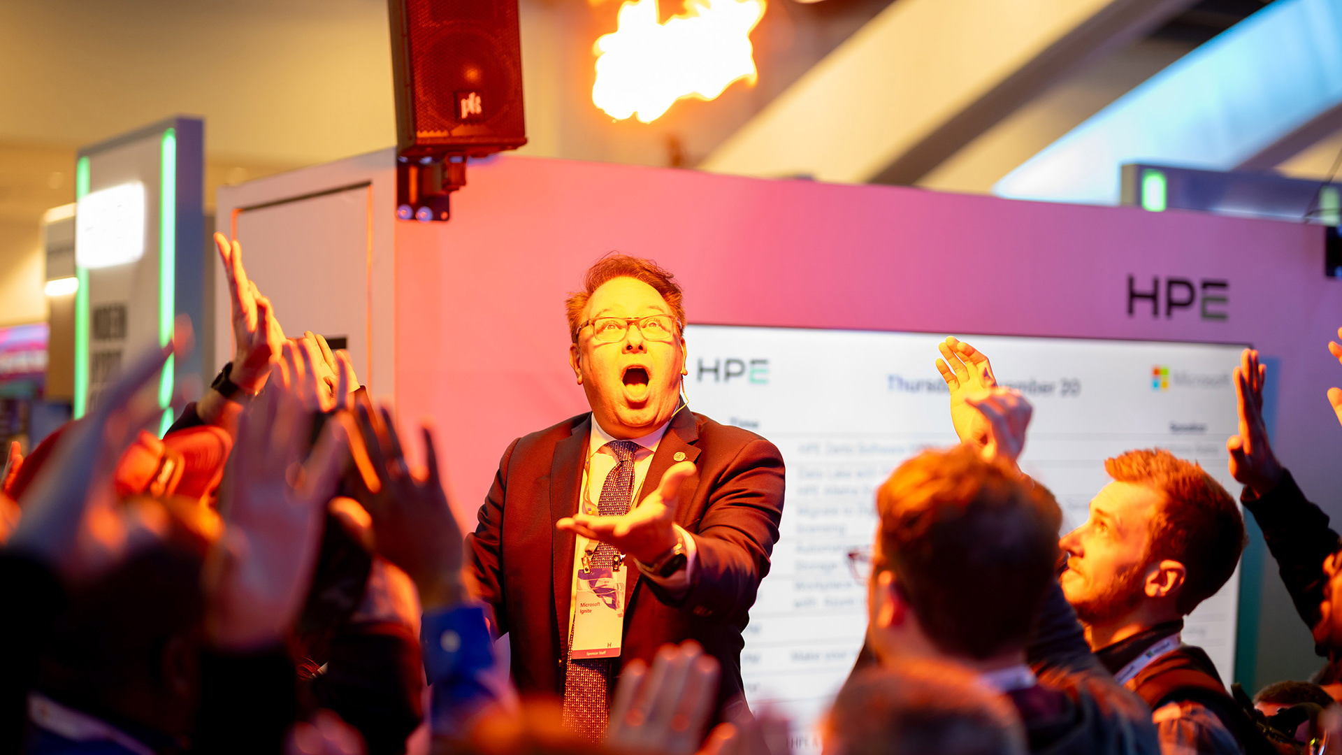 HPE sponsor presenter at Microsoft Ignite in Chicago