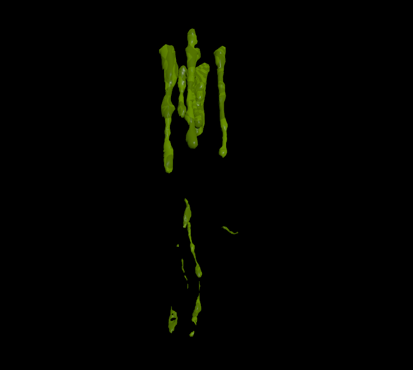 Animated dripping component for the impact points.