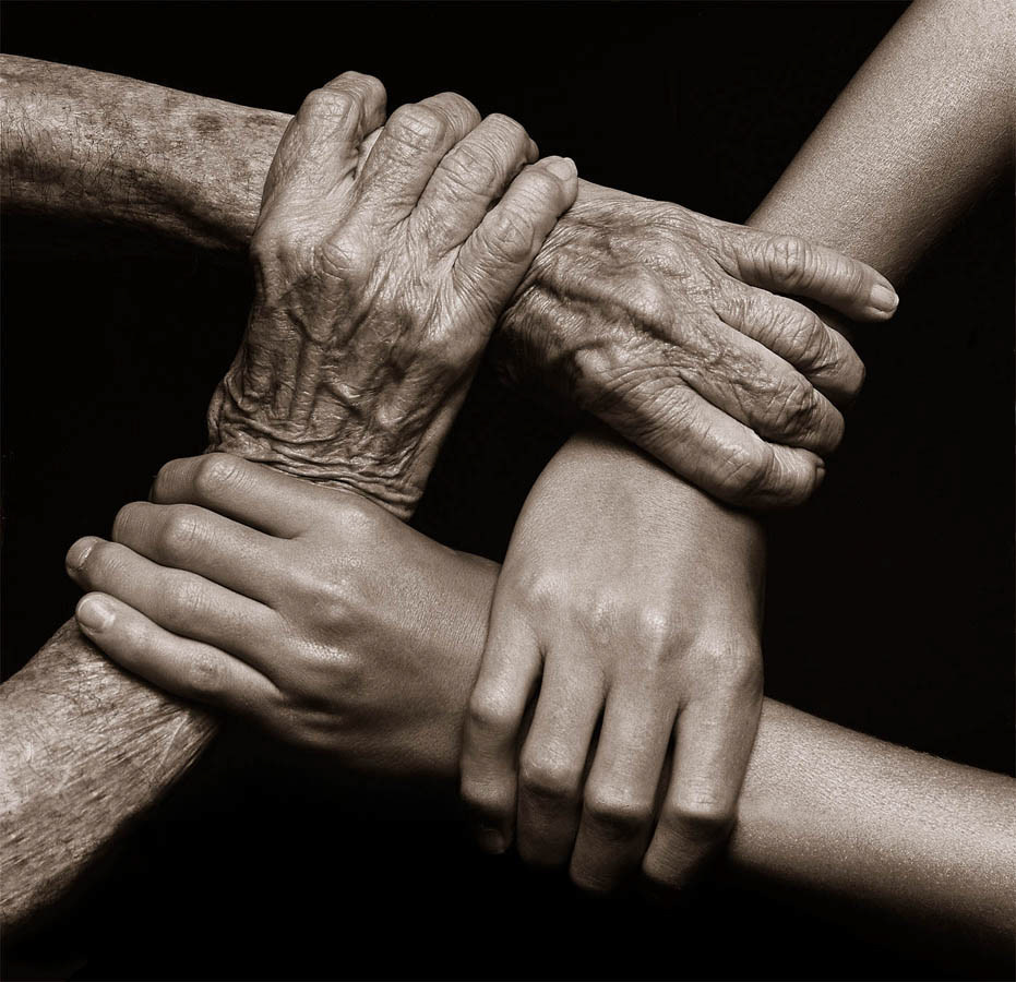 Sepia Hands (annual report image) 2004