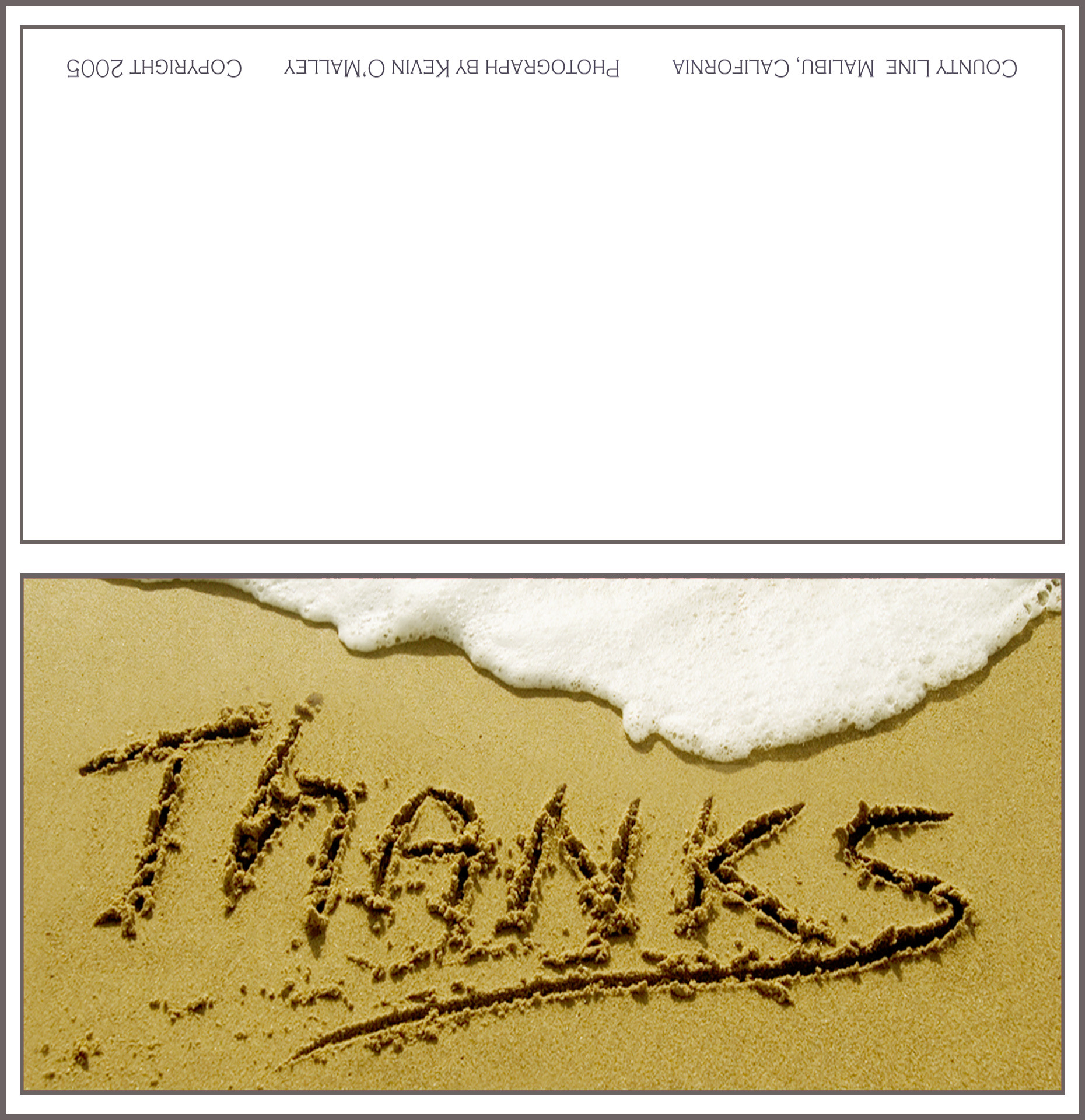Thanks Card 2005