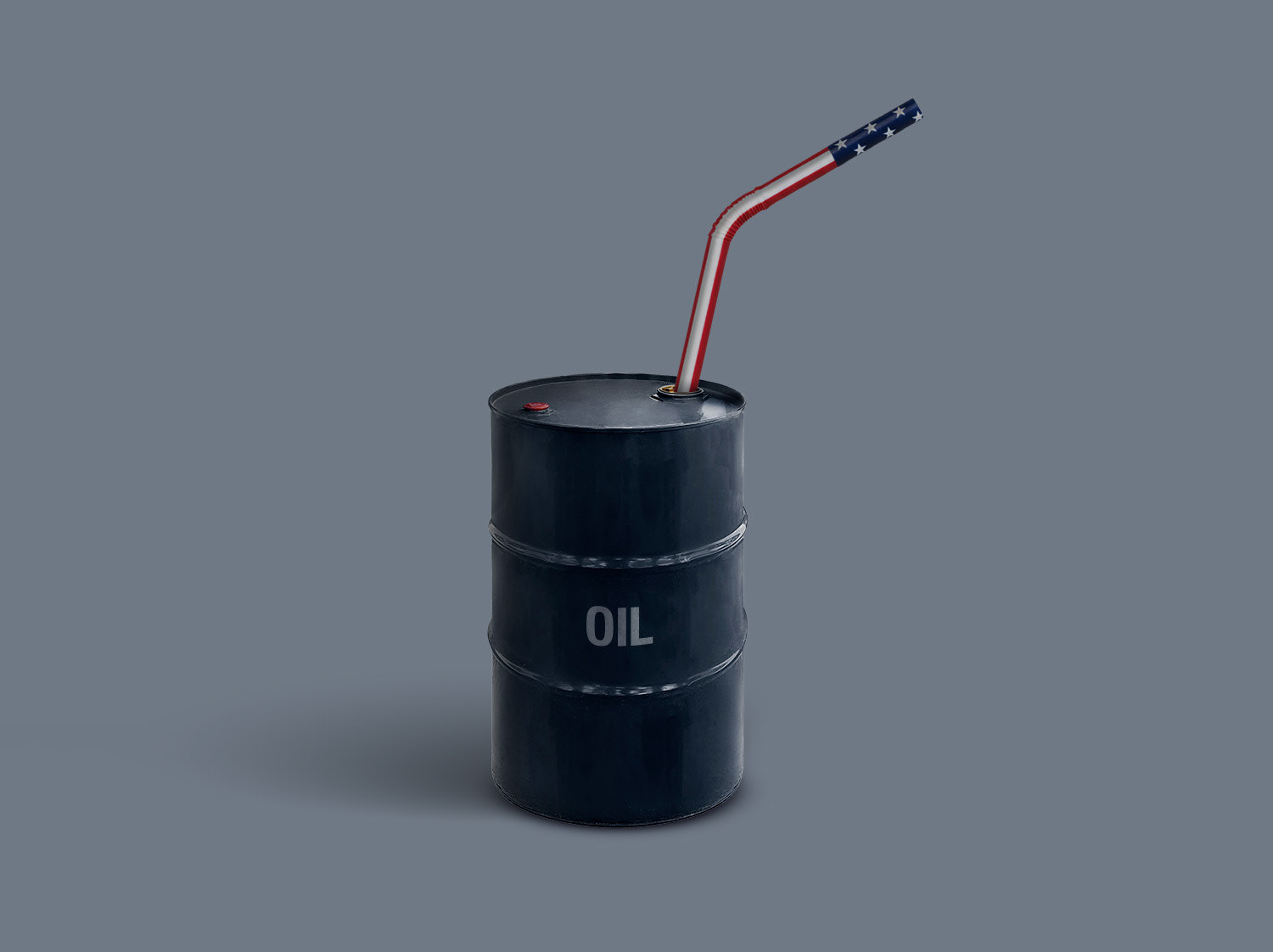 La paradoja de la dependencia de EE.UU. del petróleo crudo — ilustración editorial y conceptual de David Criado The paradox of America's thirst for crude oil — editorial and conceptual illustration by David Criado