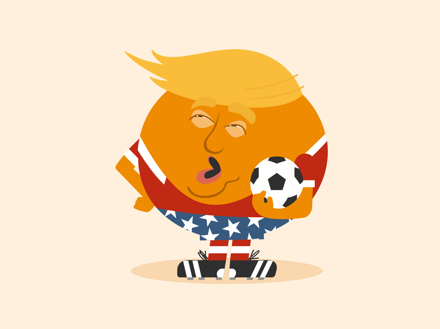    Trump’s latest policy sparks friction with FIFA over World Cup. Source: Nueva Tribuna. editorial and conceptual illustration by David Criado