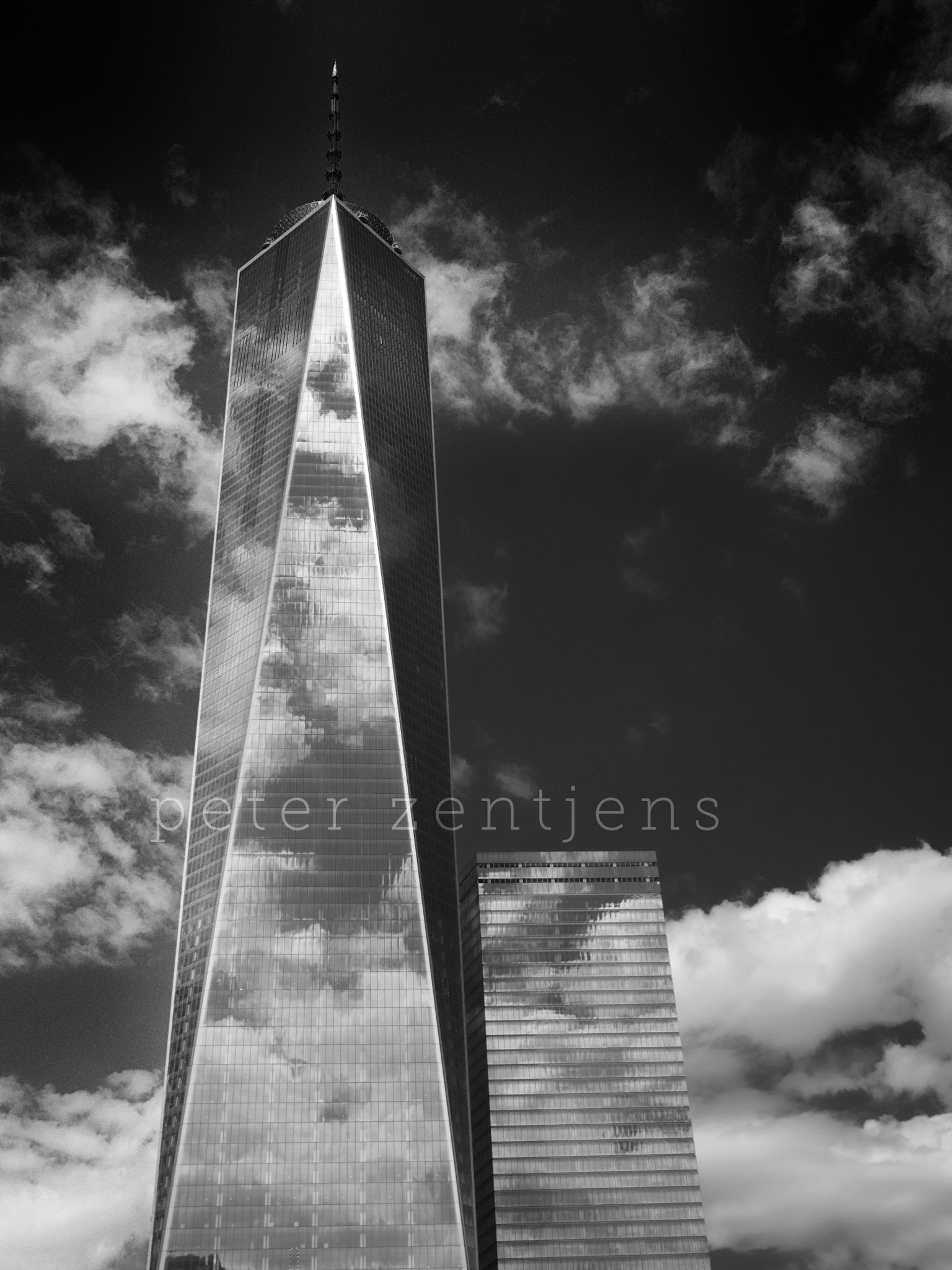 One World Trade Center Amongst Clouds