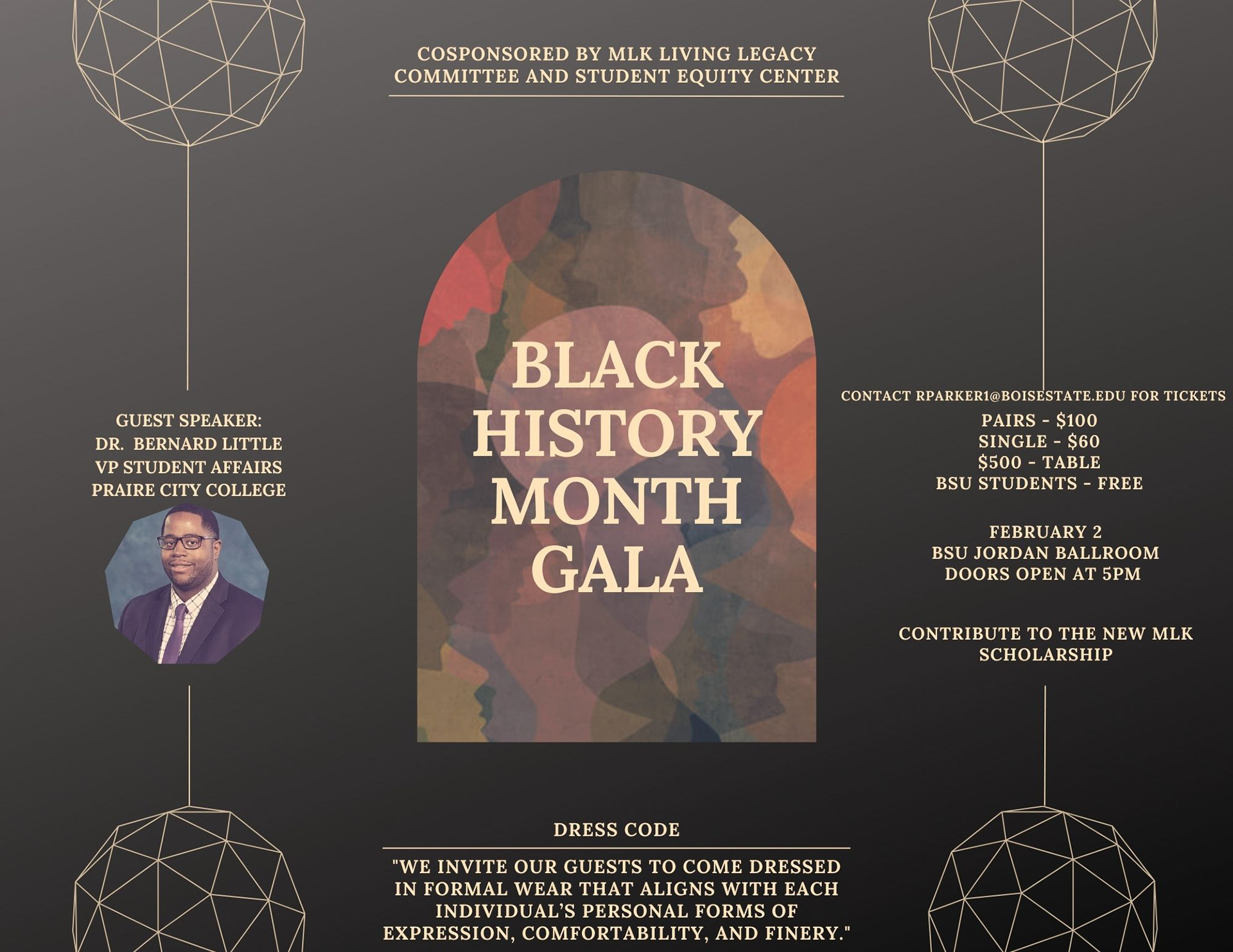 Student Equity BSU BHM Gala Flyer