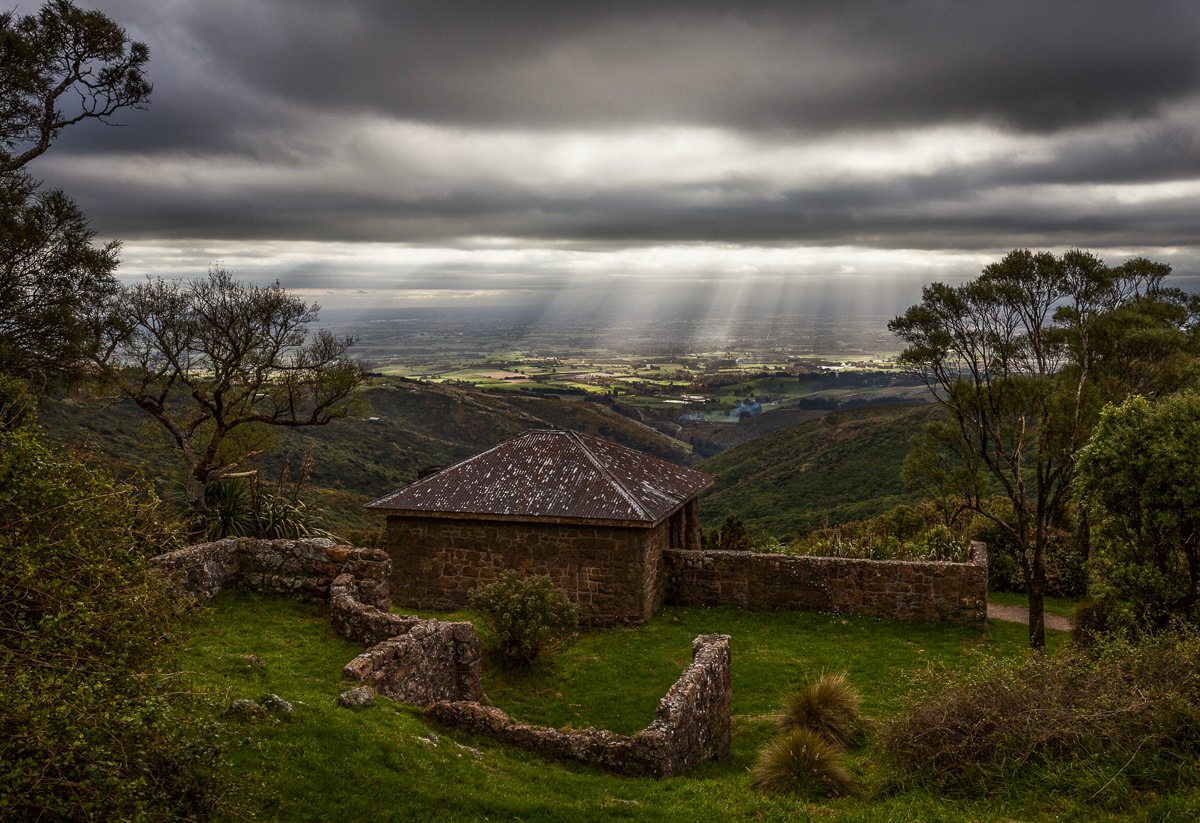 Moody sky at Sign of the Bellbird, Christchurch.