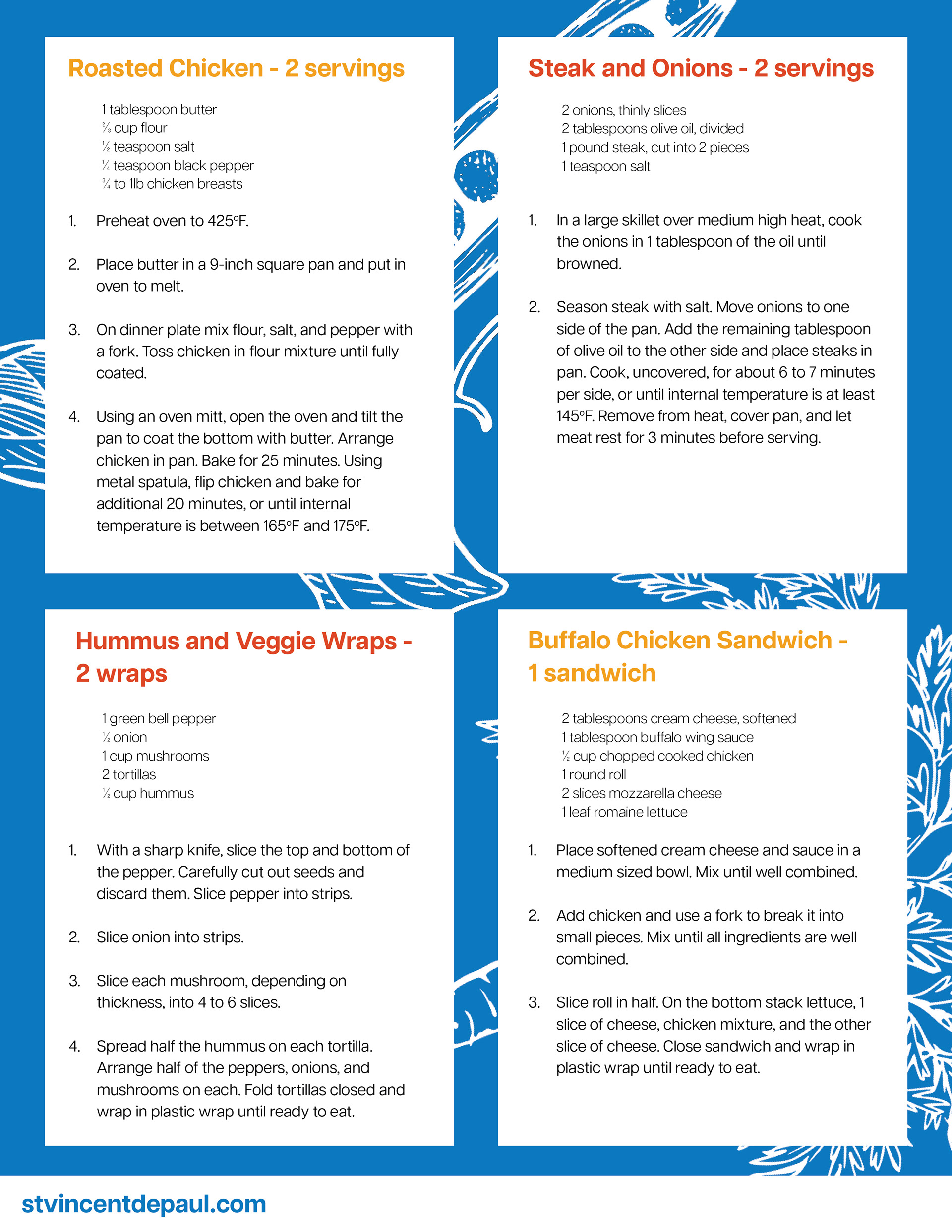 Weekly Meal Plan - Back