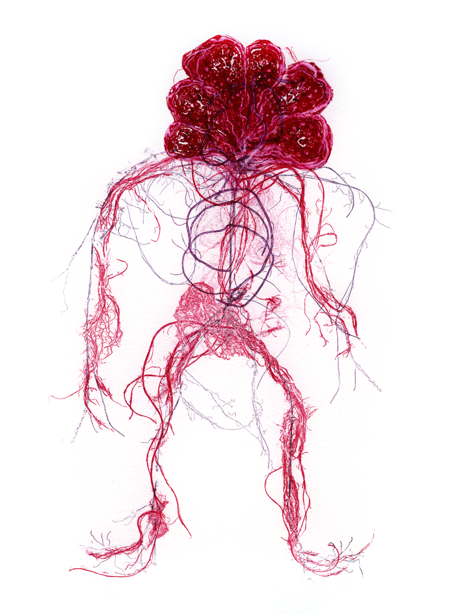 𝘉𝘰𝘥𝘺 𝘰𝘧 𝘢 𝘎𝘰𝘥-𝘣𝘭𝘦𝘴𝘴𝘦𝘥 𝘮𝘢𝘯 (2023–2024), monotype & carborundum, 22 x 30cm