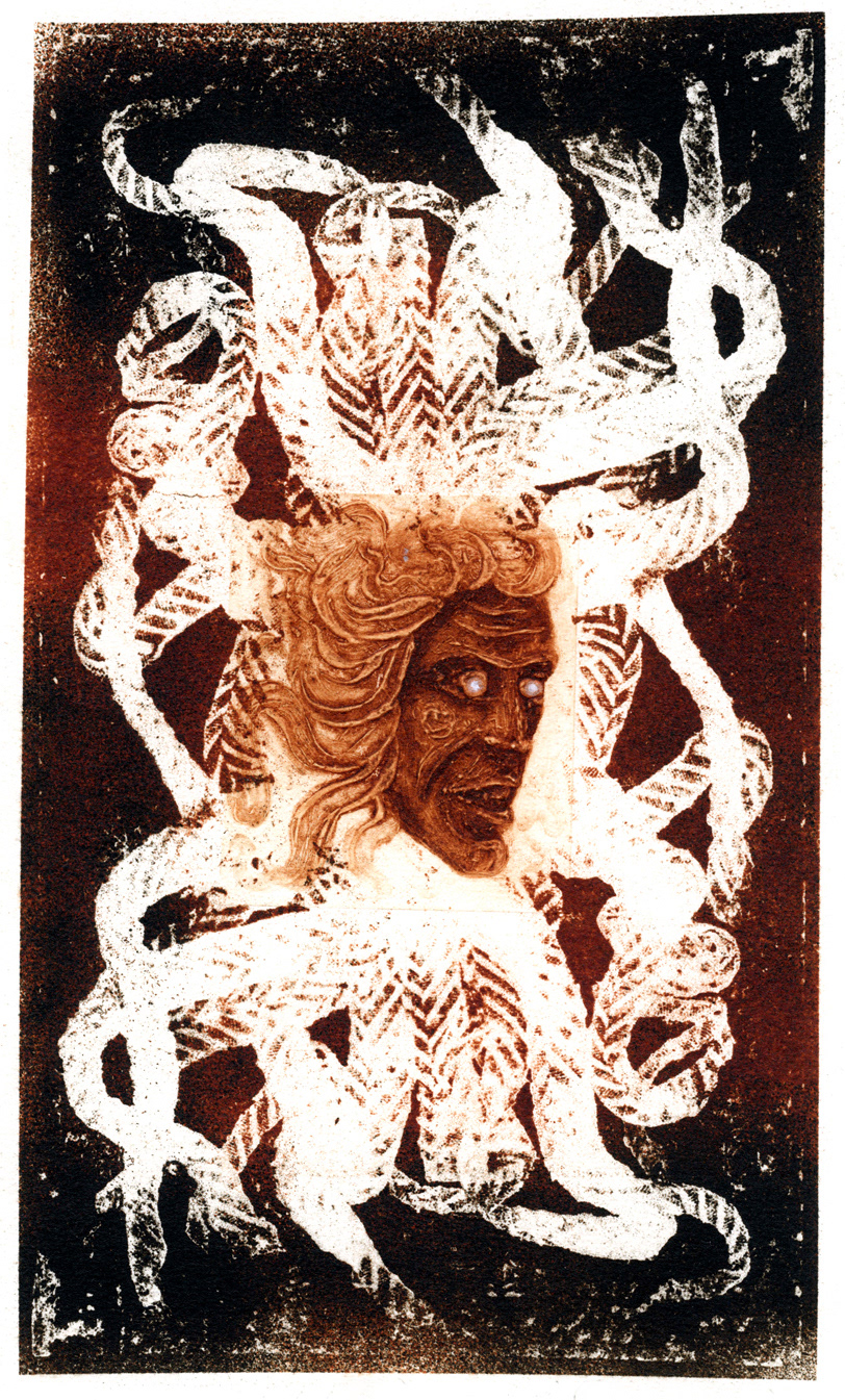 𝘚𝘵𝘩𝘦𝘪𝘯𝘰 (2022), paper lithography & carborundum, 18 x 25cm