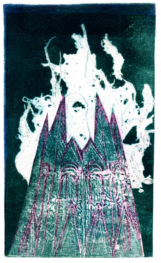 𝘌𝘹𝘵𝘪𝘯𝘨𝘶𝘪𝘴𝘩 (2024), monotype, 7,5 x 12cm