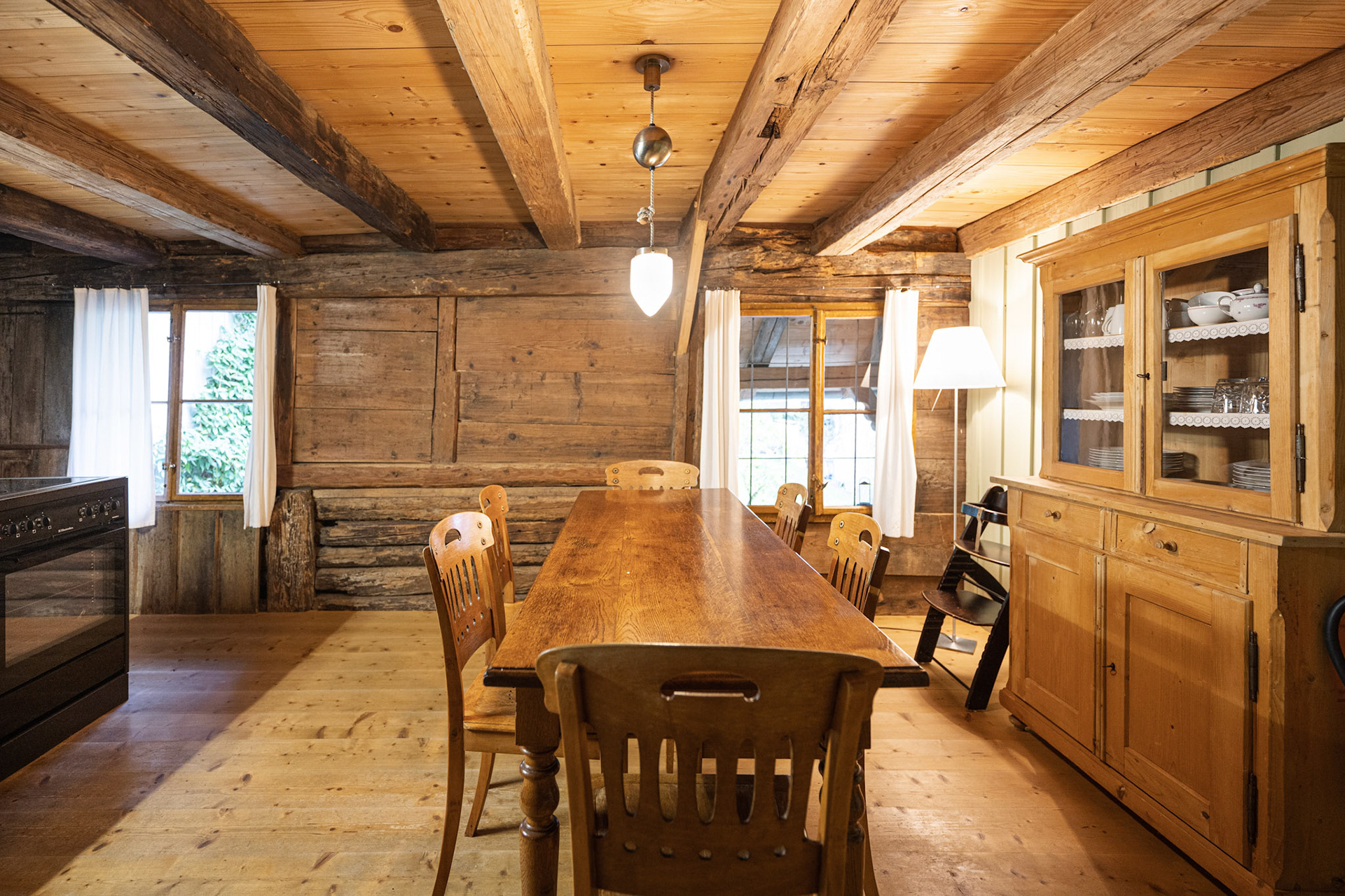kitchen and dining room