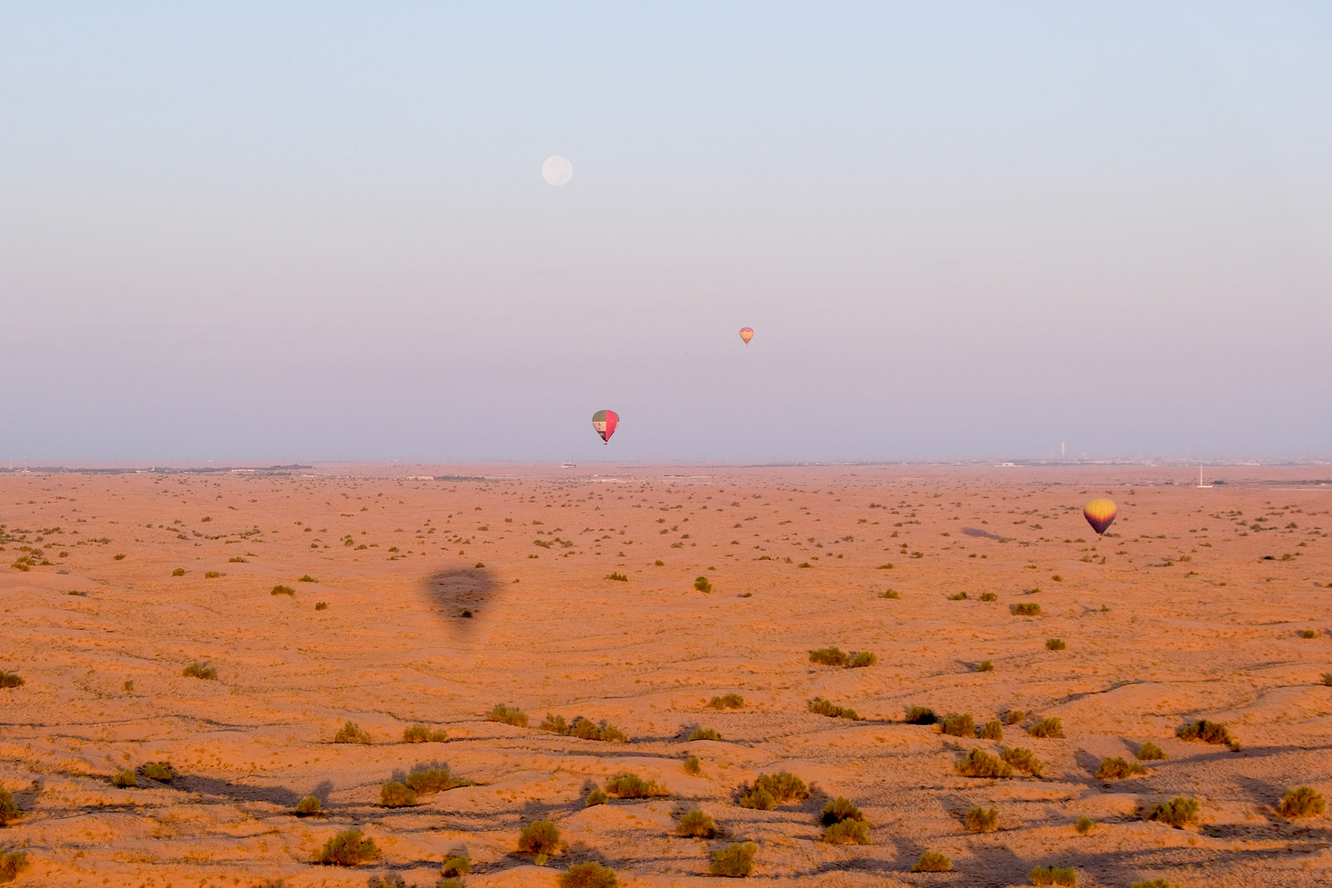 sunrise hot air balloon