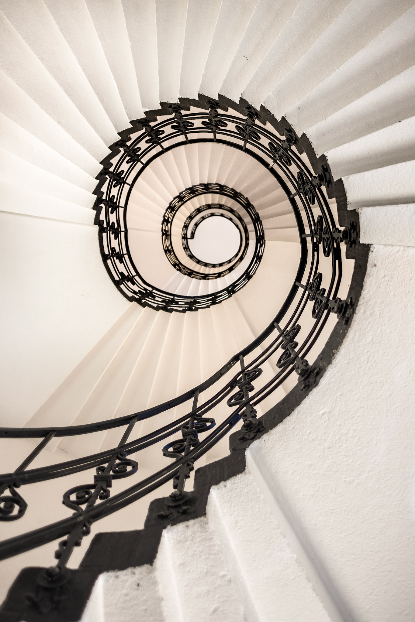 Spiral staircase inside the Alte Oberpostdirektion